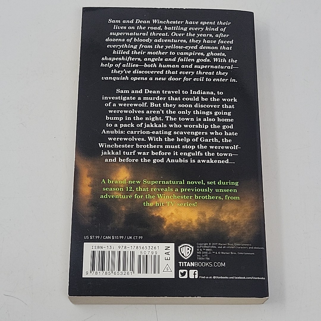 Supernatural – Children of Anubis by Tim Waggoner (2019, Mass Market) Sm DAMAGE