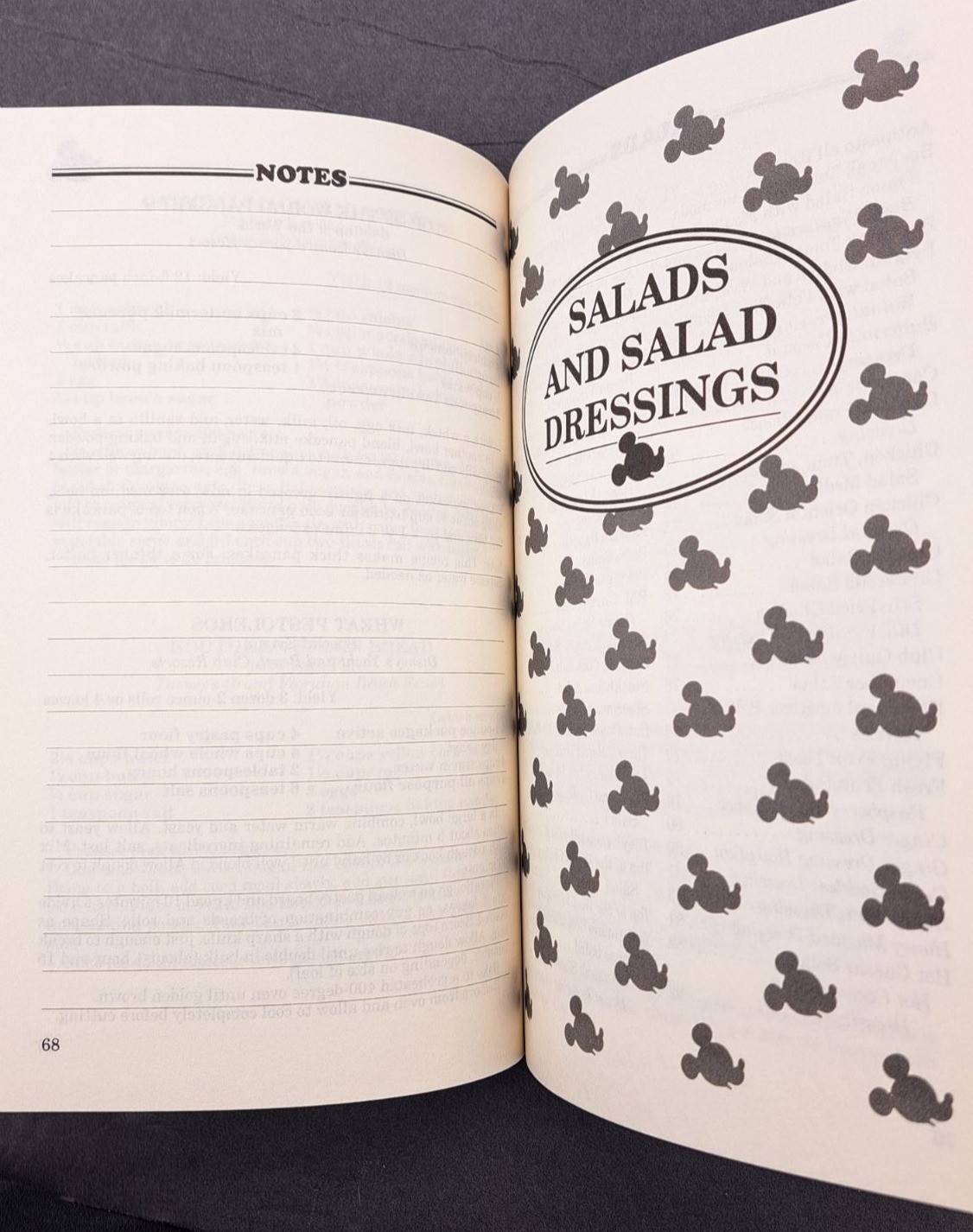 Vintage Mickey’s Gourmet Cookbook Recipes From Disney World & Disneyland 1st Ed