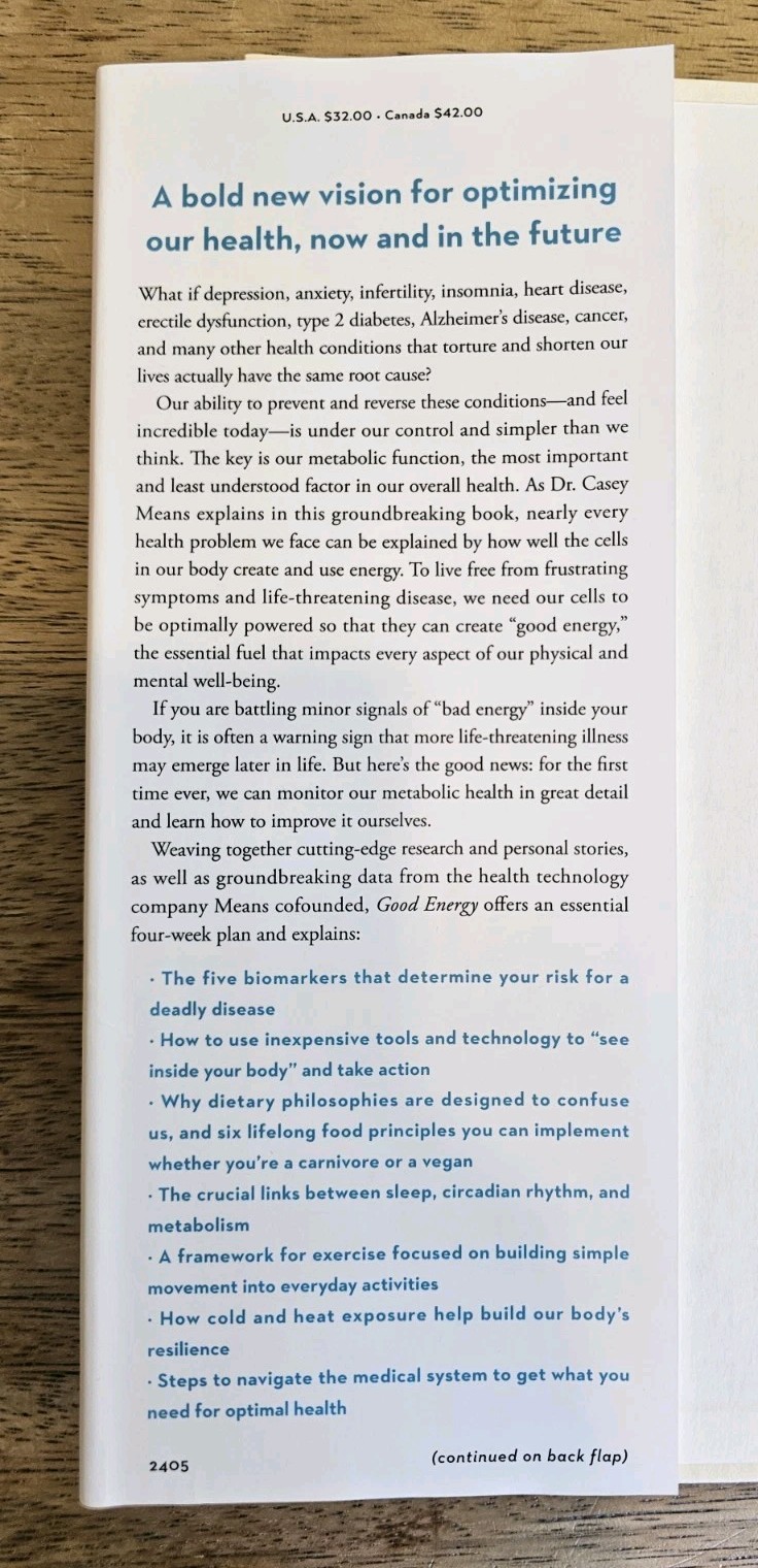 Good Energy: The Surprising Connection Between Metabolism and Limitless Health