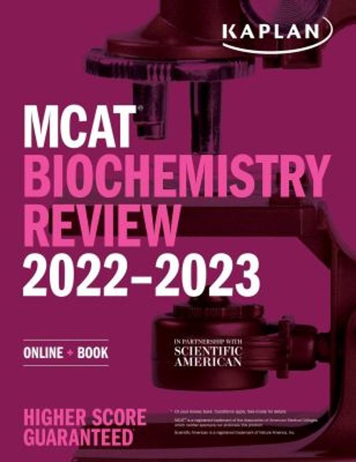MCAT Biochemistry Review 2022-2023 : Online + Book Paperback Kapl