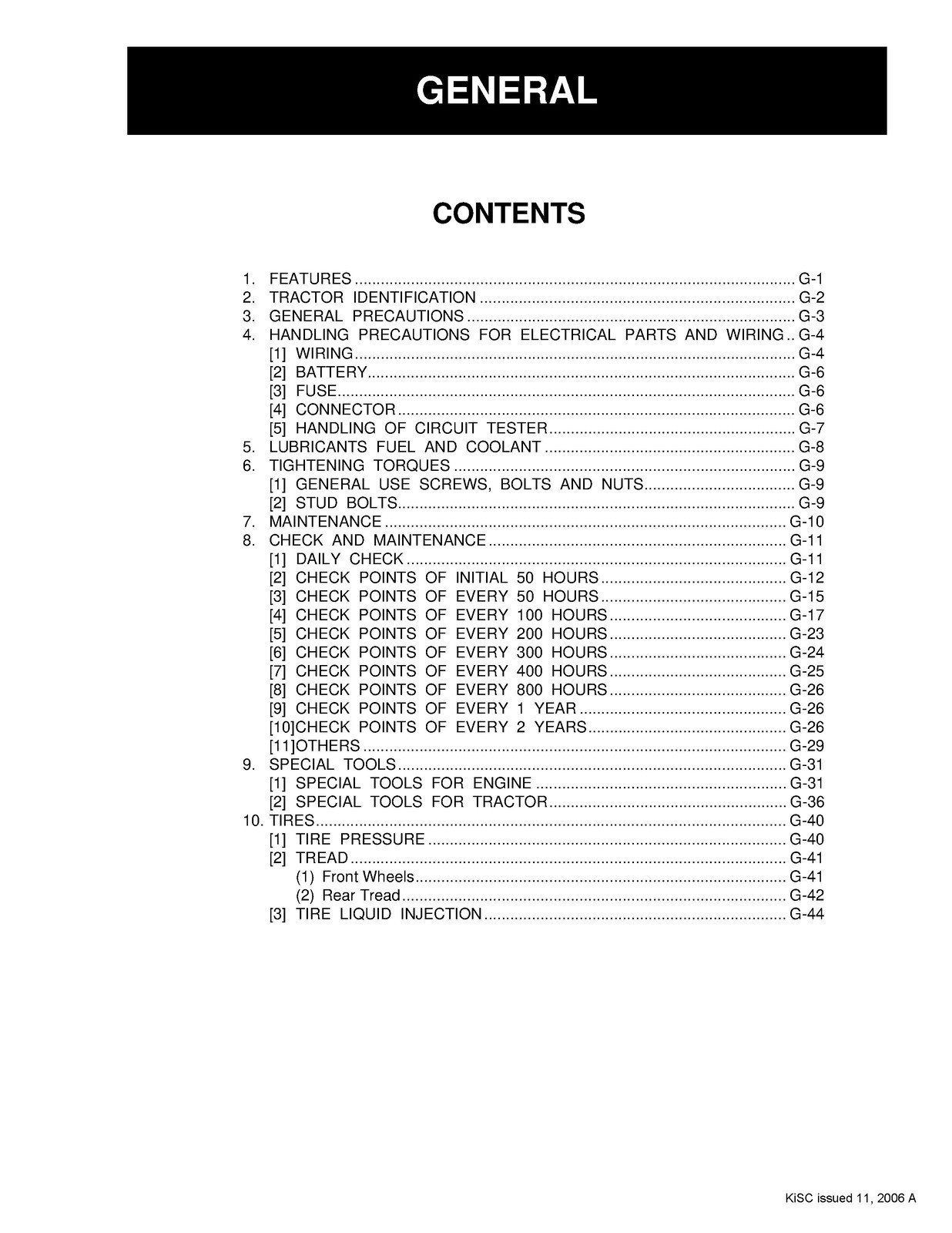 KUBOTA B1710 B2110 B2410 B2710 Workshop Manual DURABLE BINDER – TOUGH JACKET