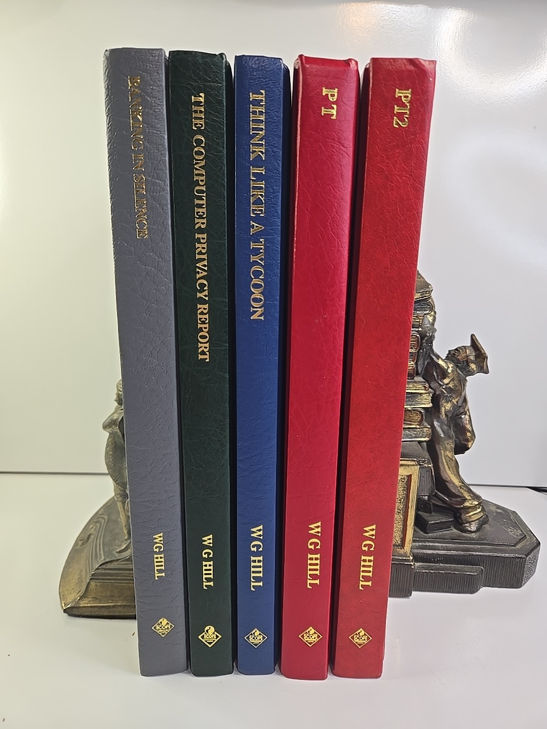 Lot Of 5 – W G Hill Books PT, PT2, Tycoon, Computer Privacy & Banking In Silence