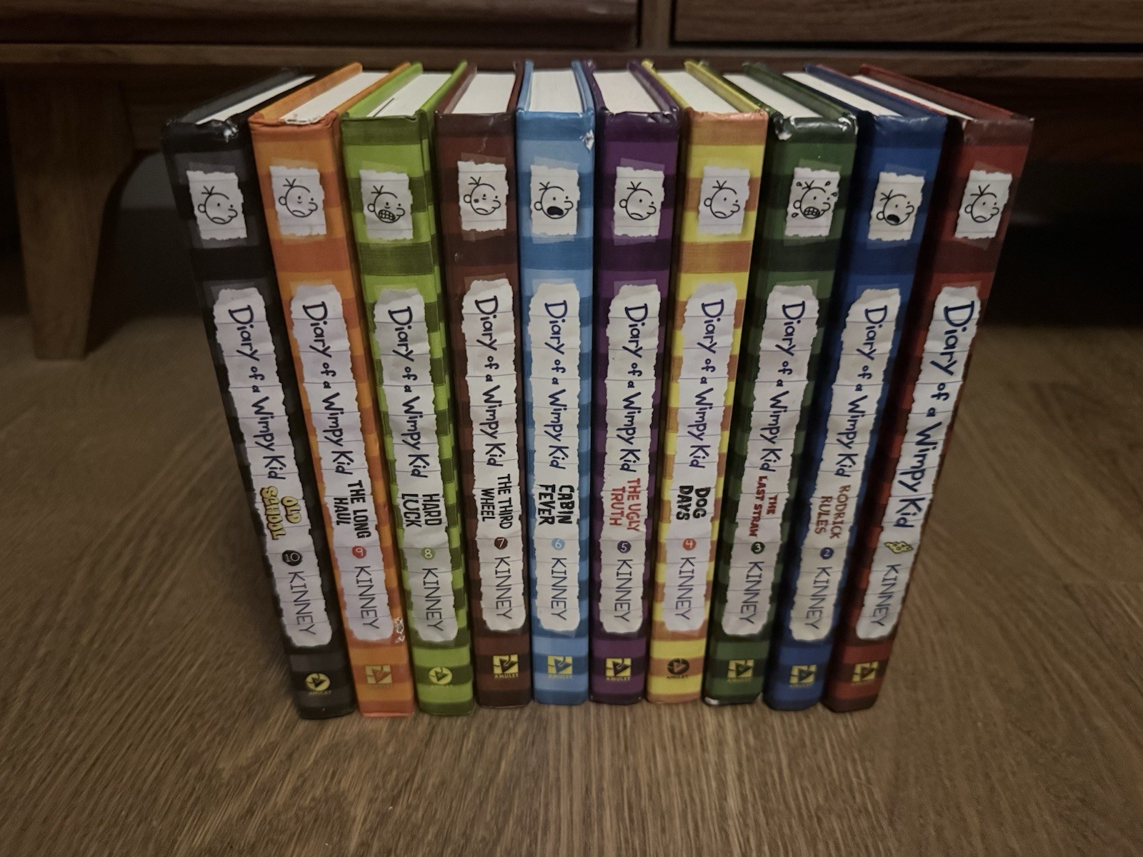 Lot of 10 Hardcover Diary of A Wimpy Kid Books – Books 1 through 10