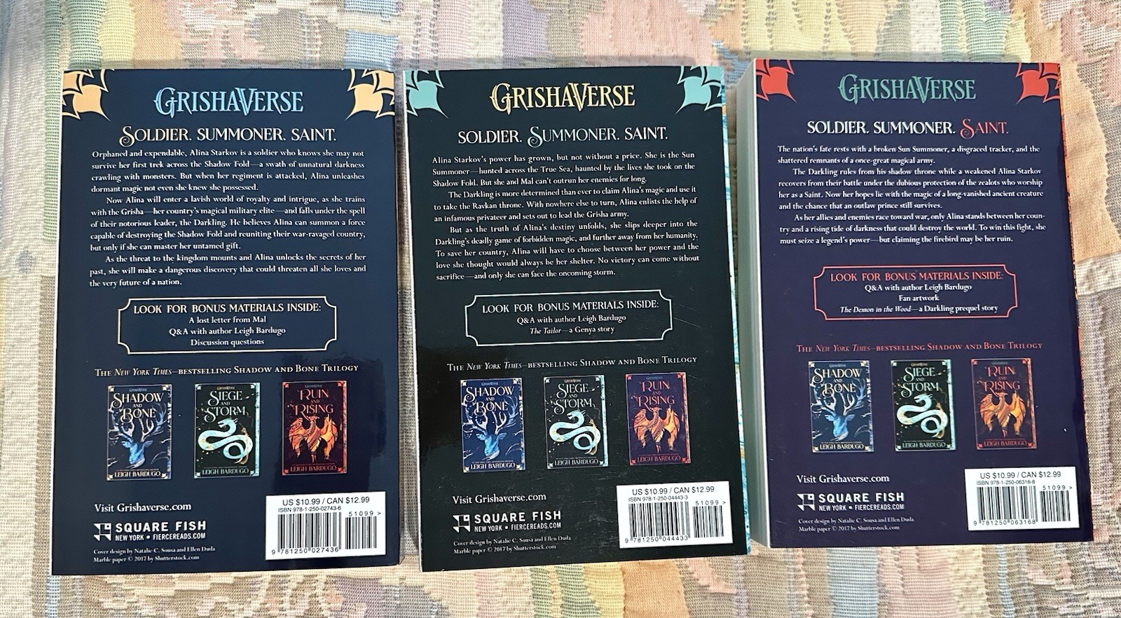 Leigh Bardugo (Shadow and Bone, Six of Crows, and King of Scars Duo) Grishaverse