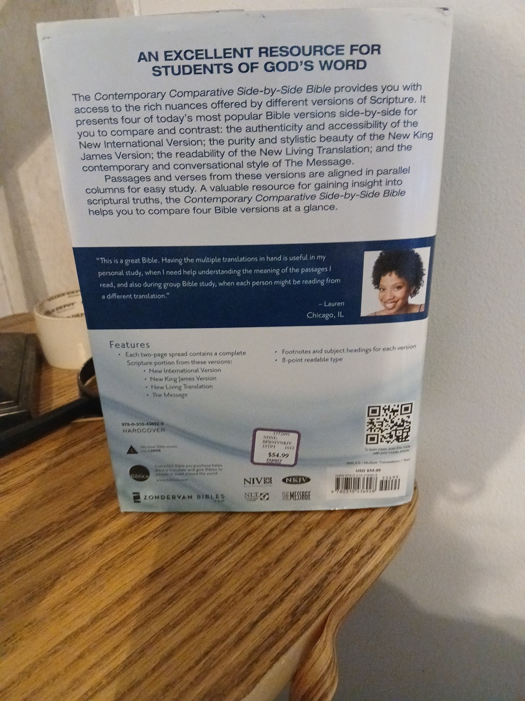 Contemporary Comparative NIV Side-by-Side Blble