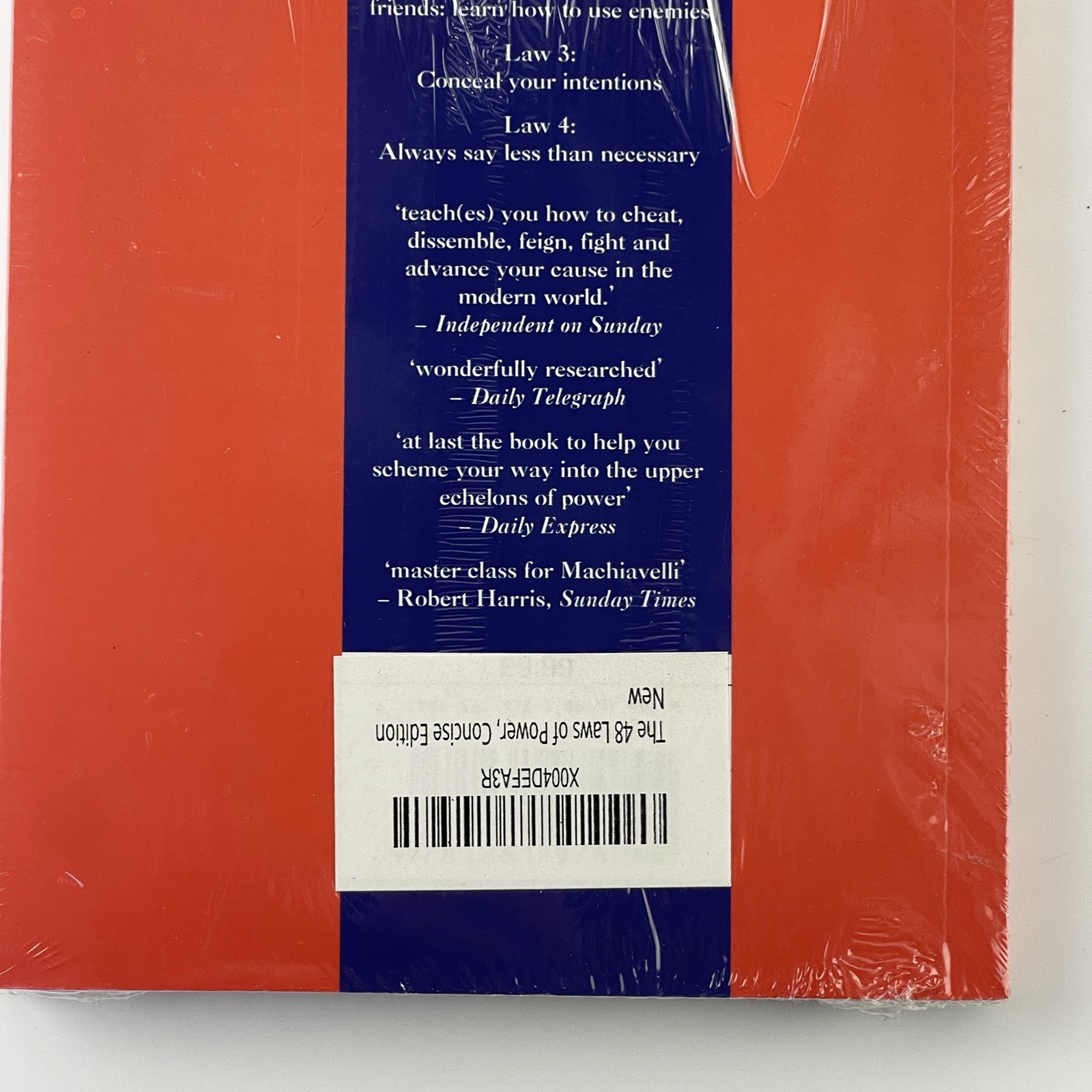 The Concise 48 Laws Of Power by Robert Greene Paperback Book