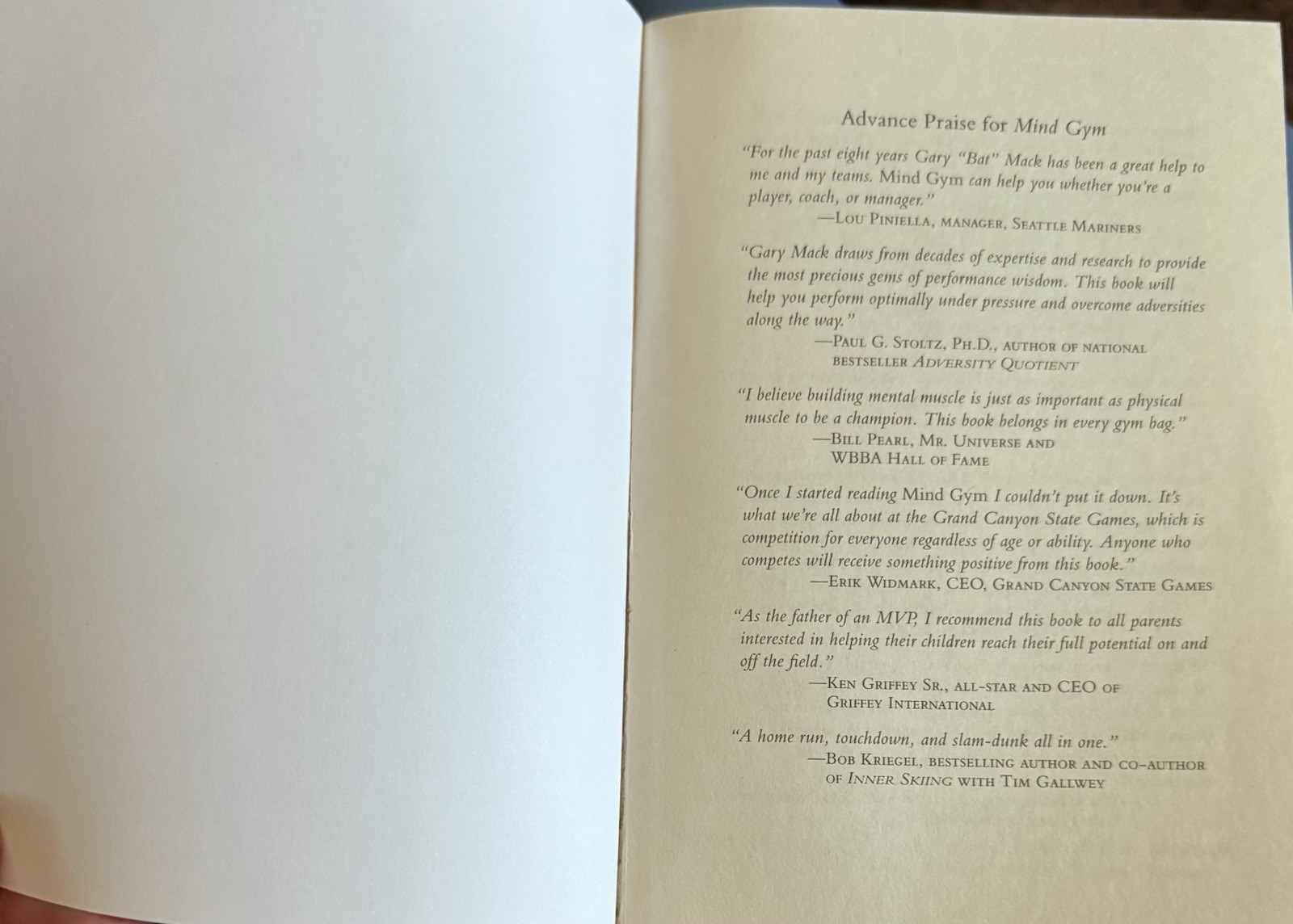Mind Gym Book: An Athlete’s Guide to Inner Excellence by David Casstevens