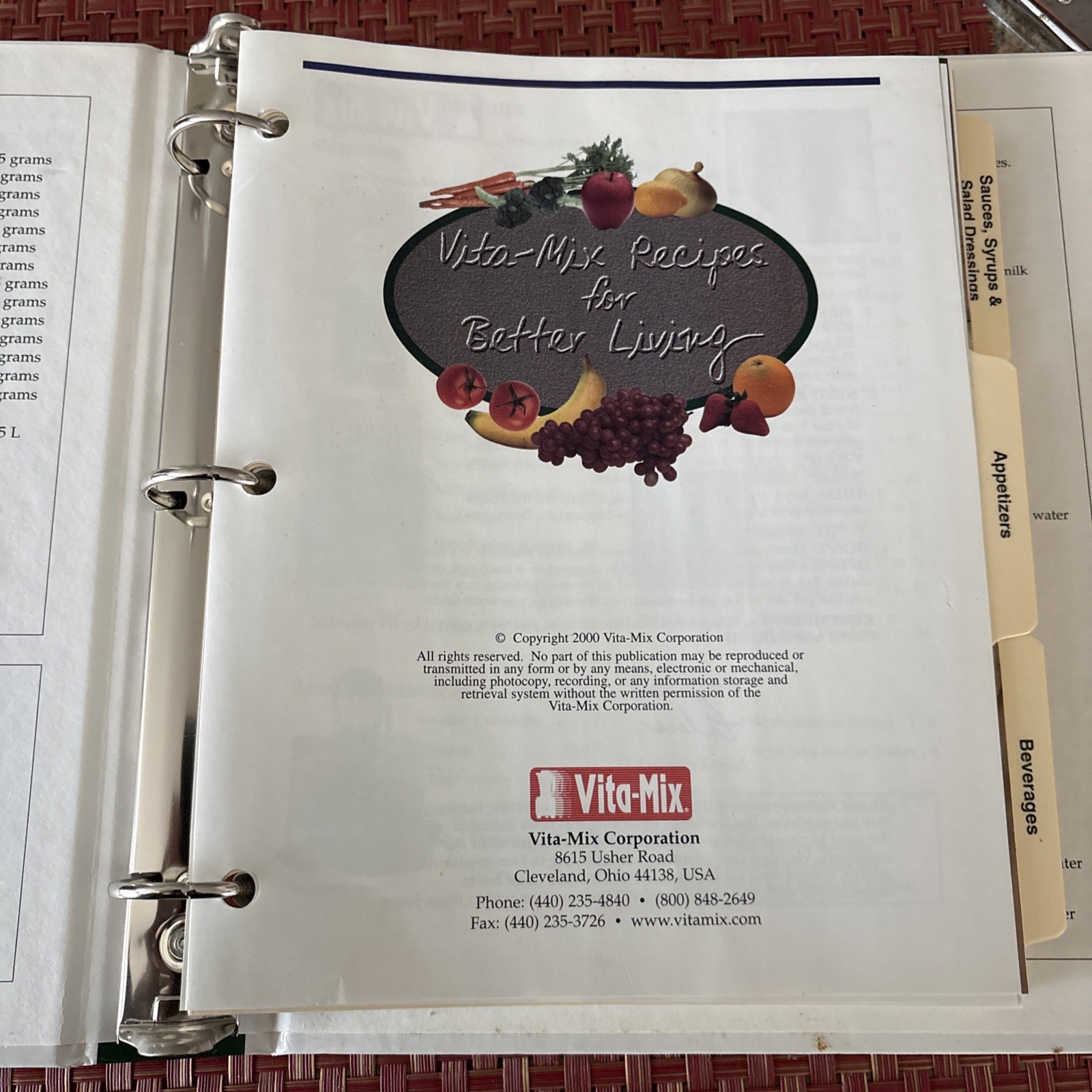 Vita-Mix Recipes for Better Living (Ring/Wire Bound, Illustrated Cookbook)