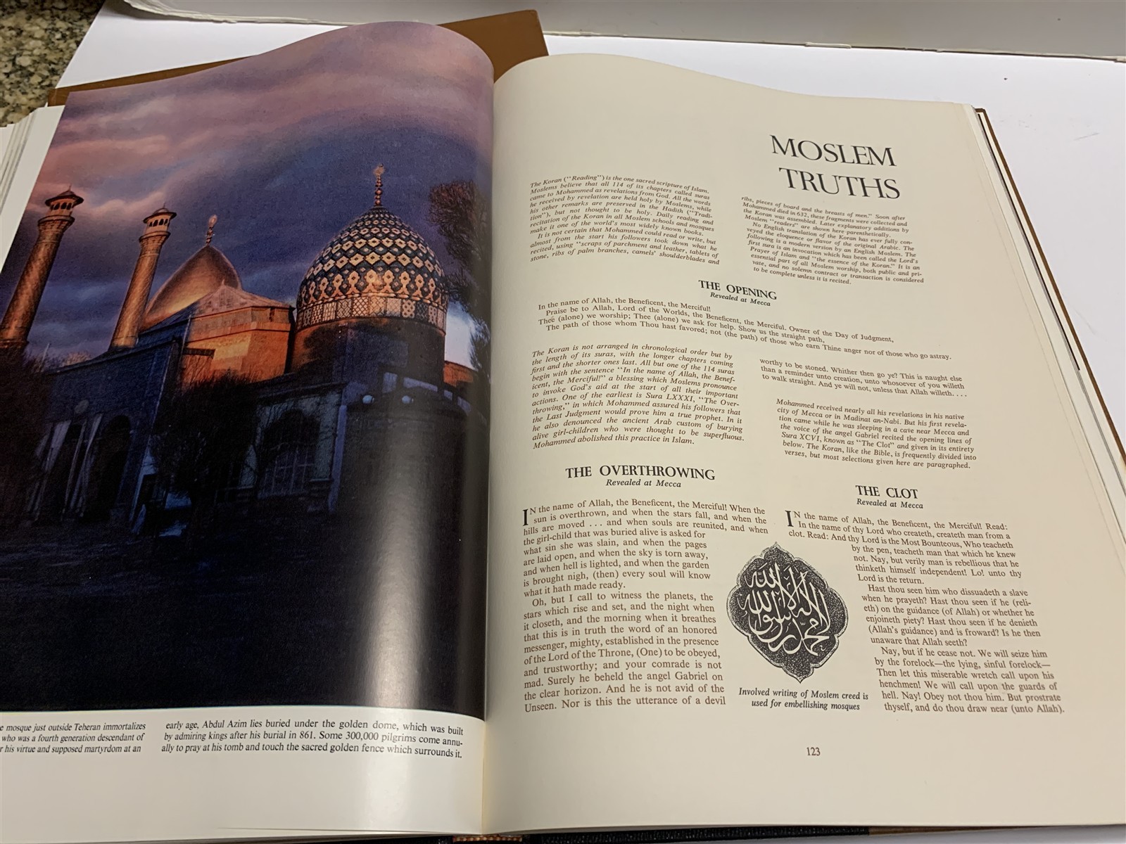 1957 The World’s Great Religions Time Life HB with Slipcase History Pictoral LG
