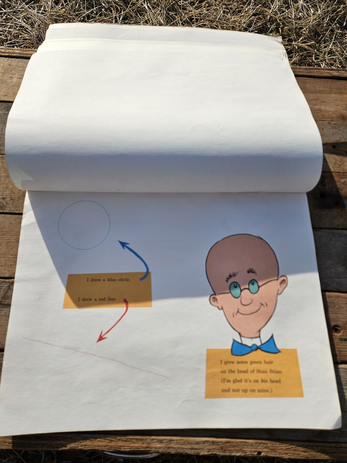 1970 Dr. Seuss — I Can Draw It Myself Book — 16 x 12″- All Pages Are Clean But 1