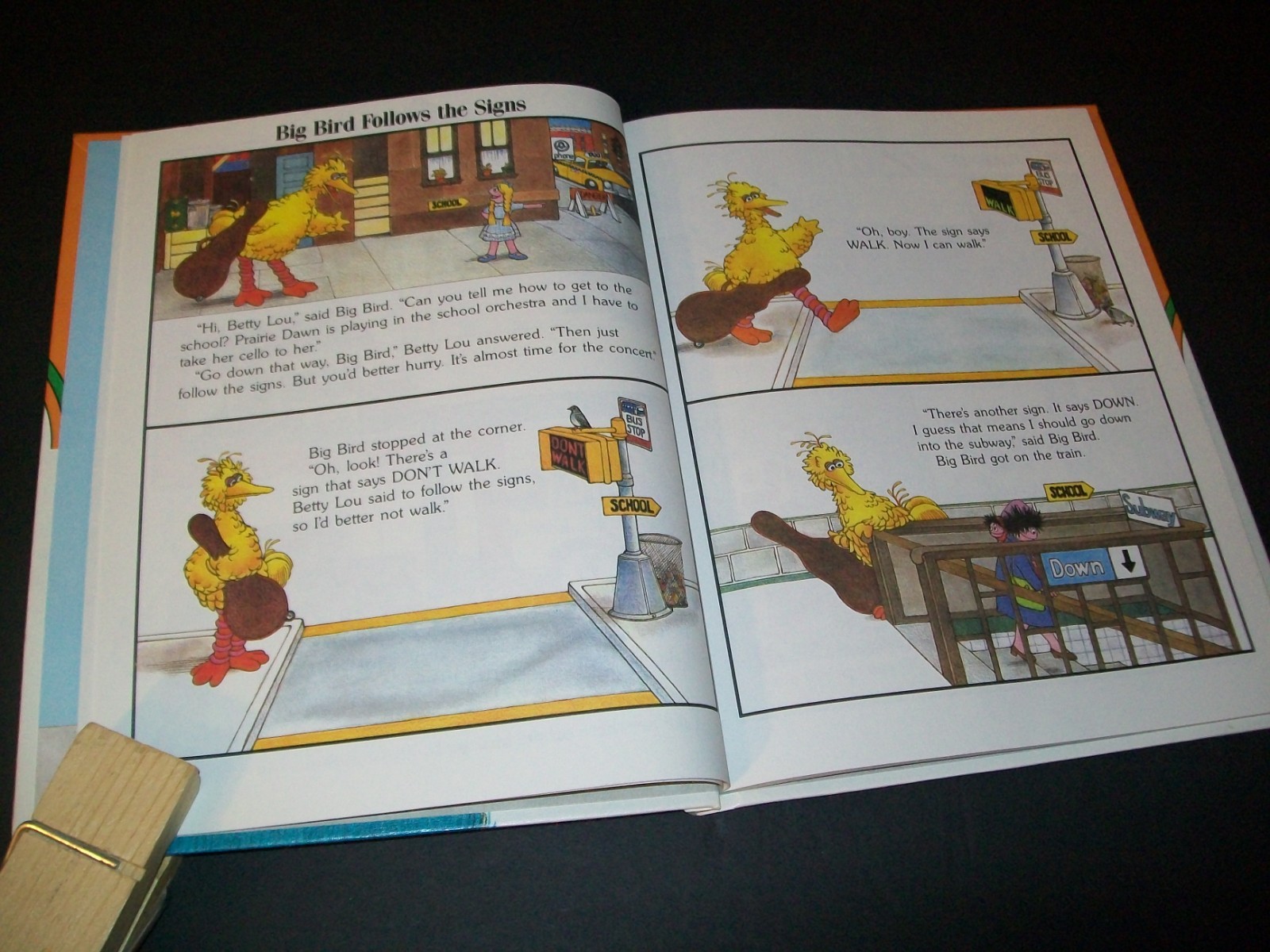 Vintage Sesame Street Books On My Way, Grover, Big Bird 1989 Lot of 6