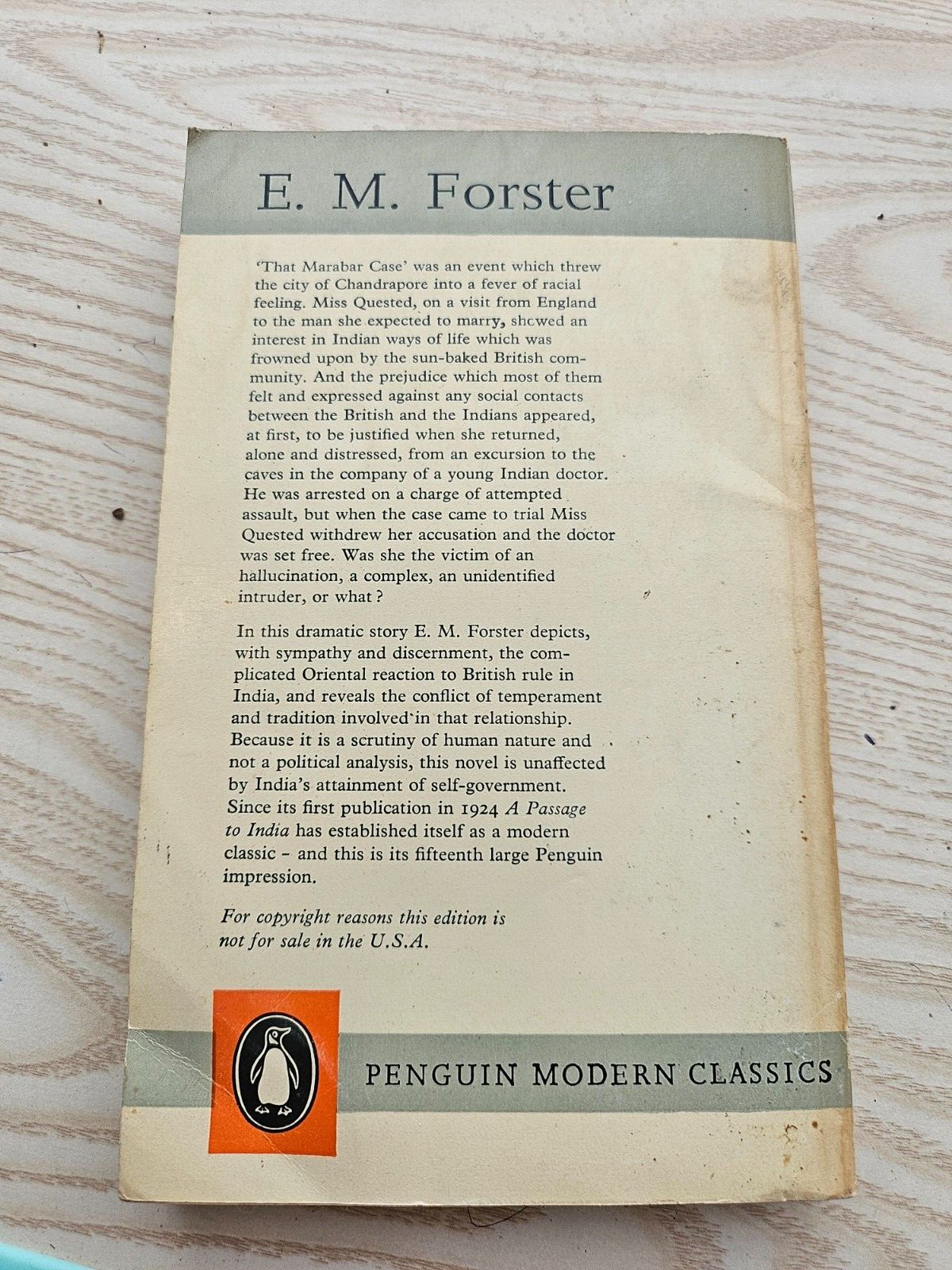 A Passage to India – Paperback By Forster, E.M. – GOOD