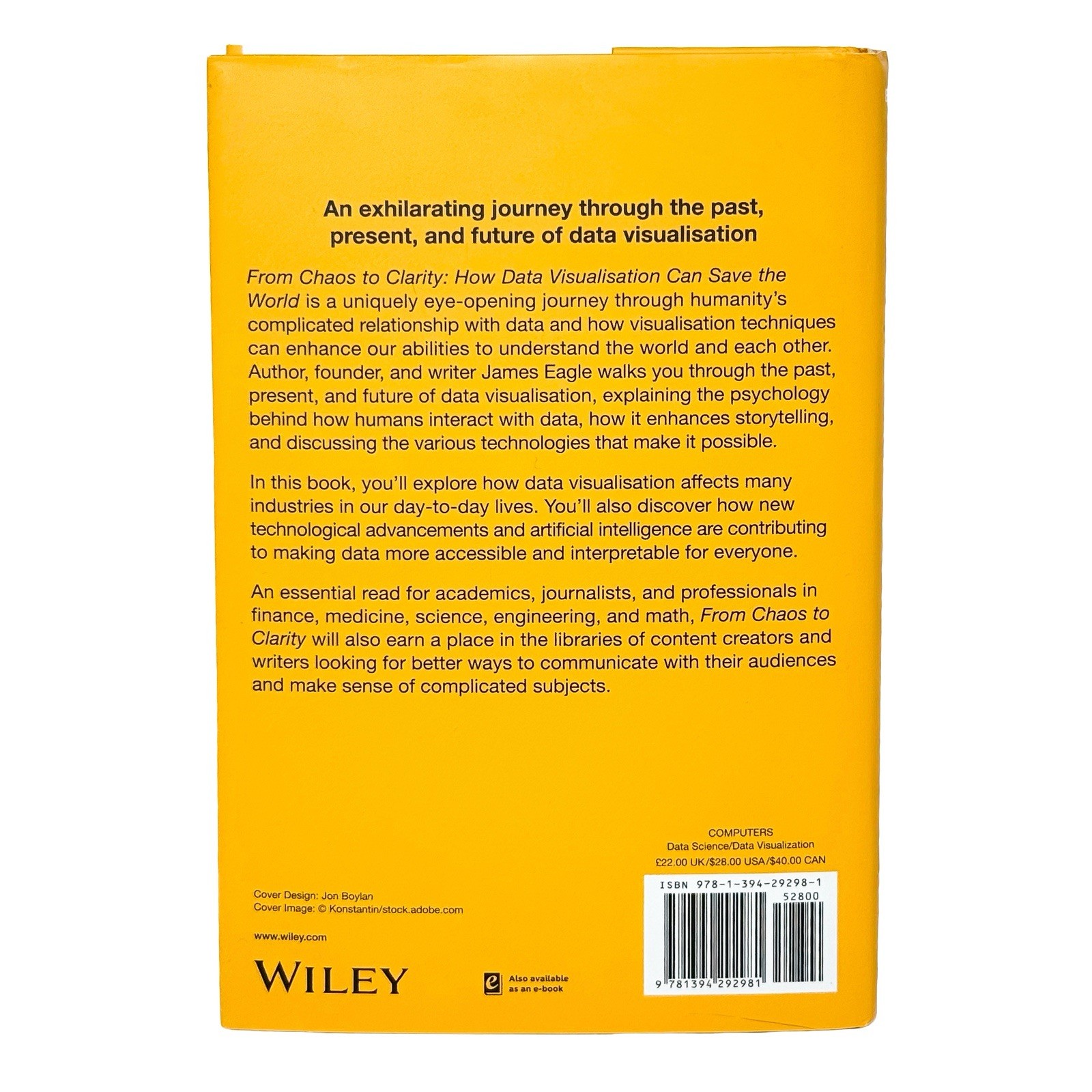 From Chaos to Clarity James Eagle Hardcover Data Visualization Data Science AI