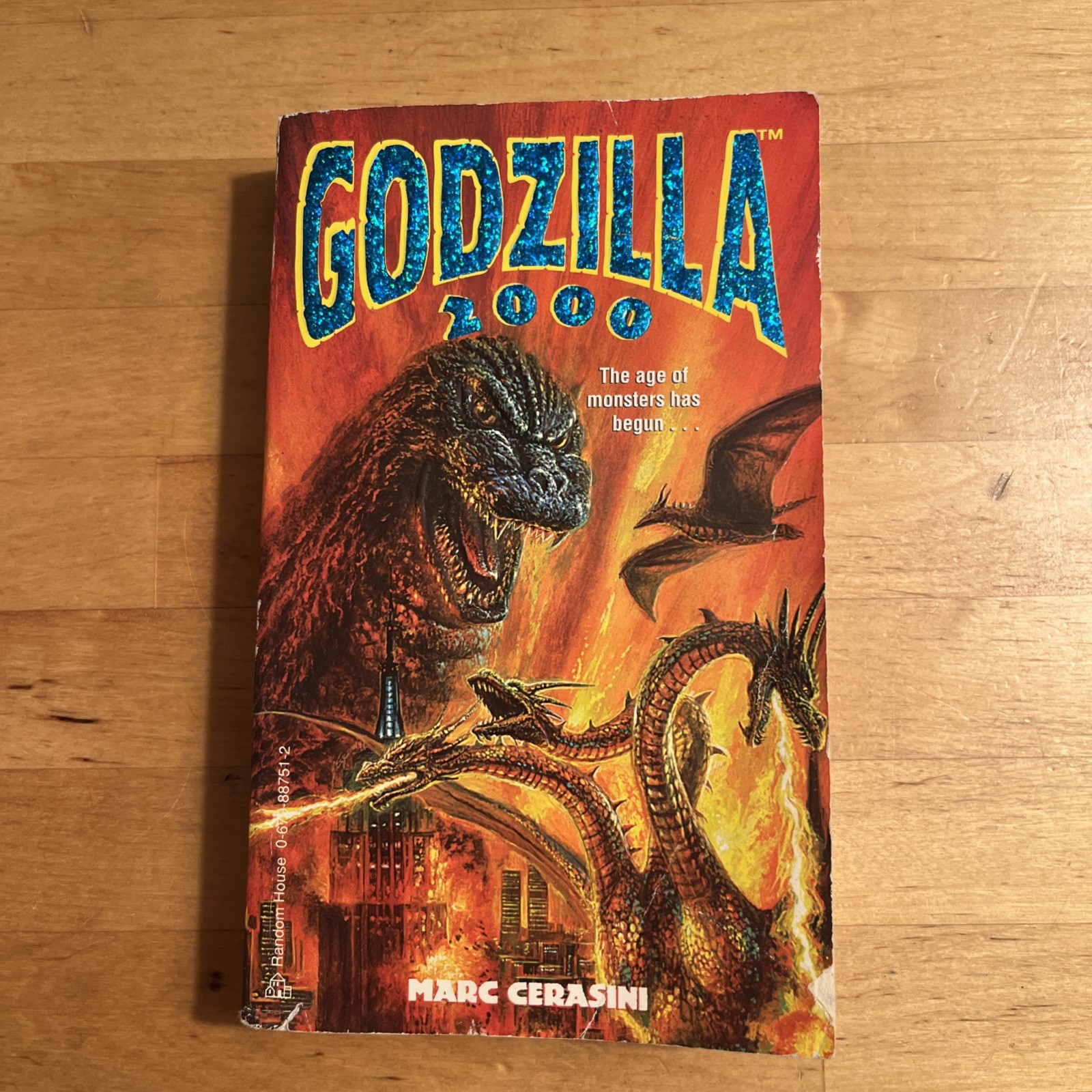 GODZILLA 2000 by Marc Cerasini, 1997 Random House 1st Edition 2nd Printing OOP
