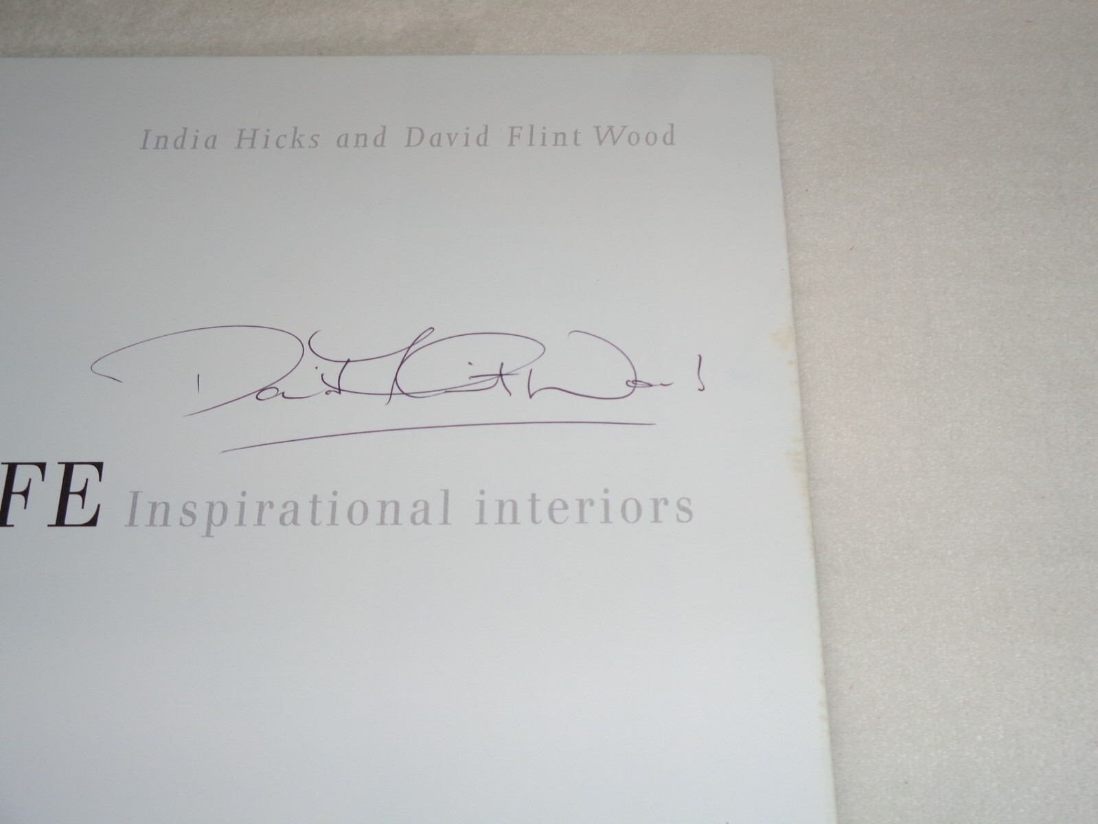 Island Life Inspirational Interiors SIGNED India Hicks David Flint Wood Book