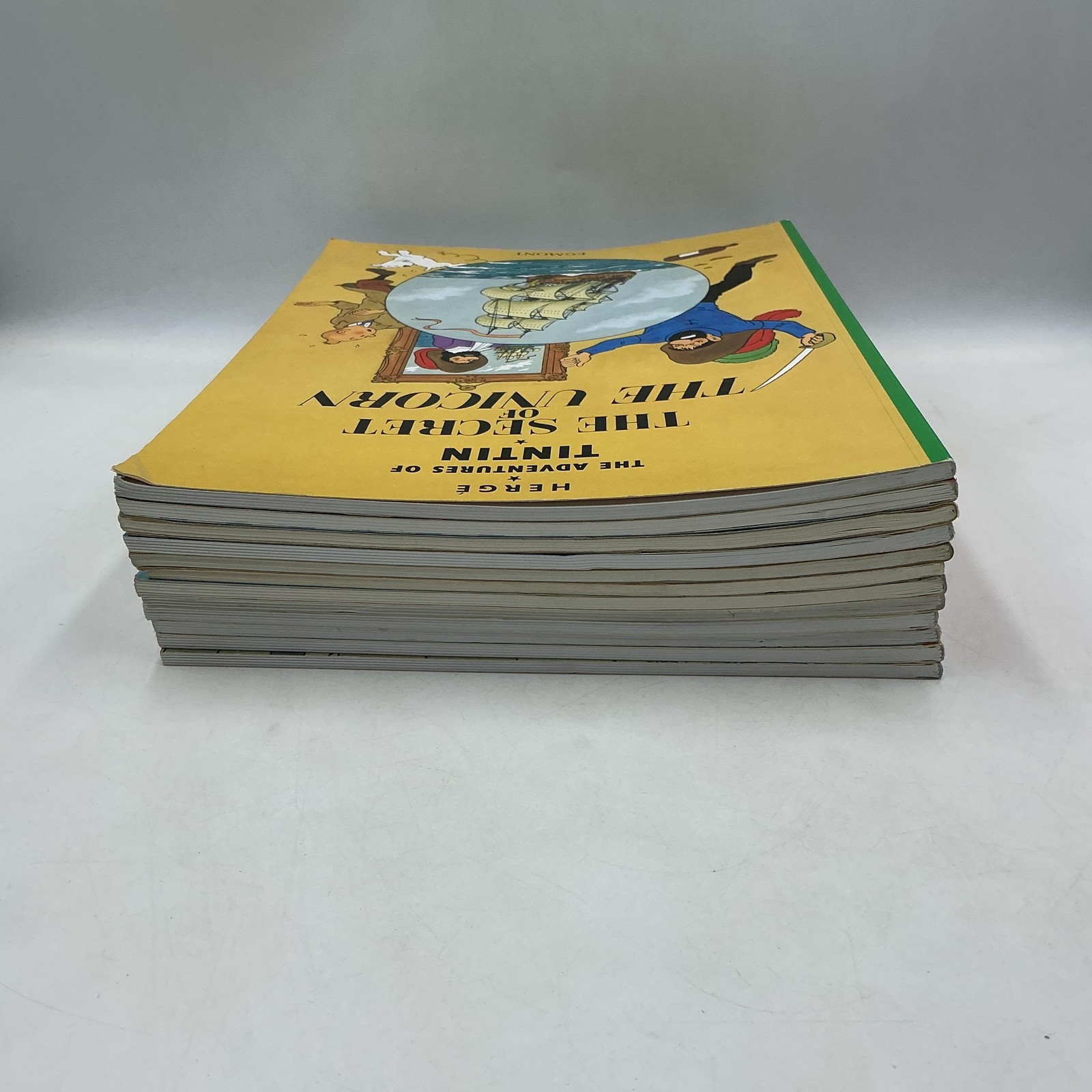 Hergé The Adventures Of Tintin 12-Book Paperback Set Little Brown Multicolor