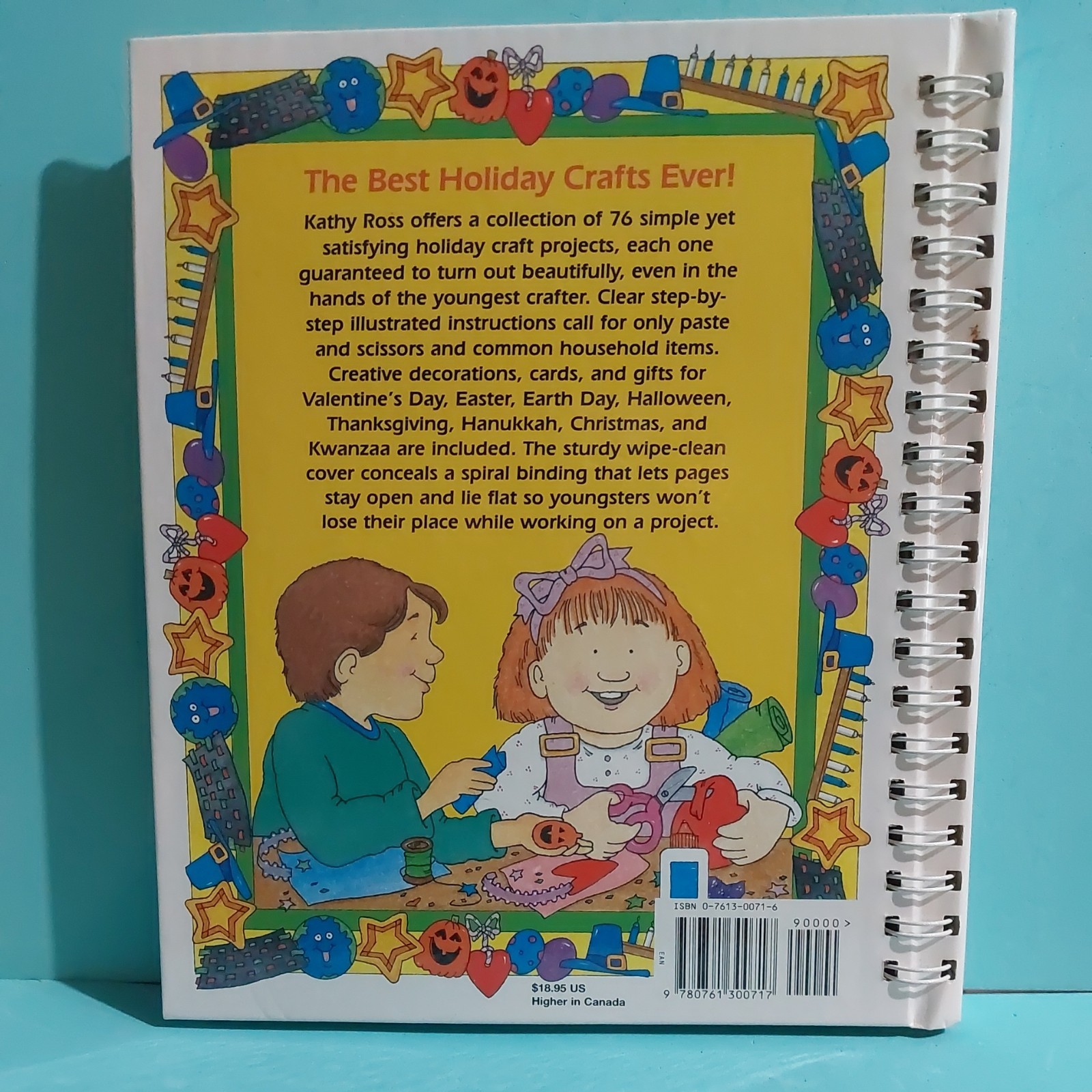 Best Holiday Crafts Ever! by Kathy Ross (1996, Hardcover) vintage 1996