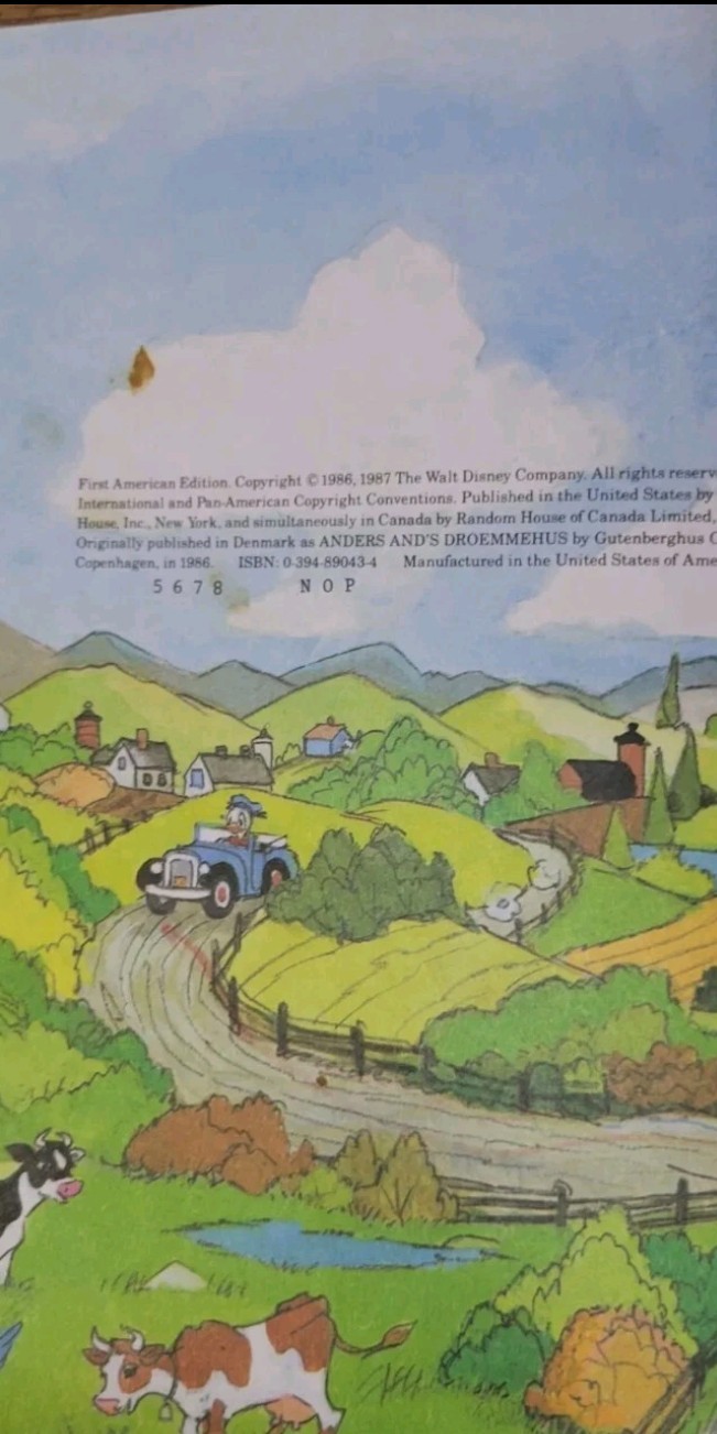 Vintage 1986 Walt Disney’s Donald Duck Buys A House Child Book Great Binding