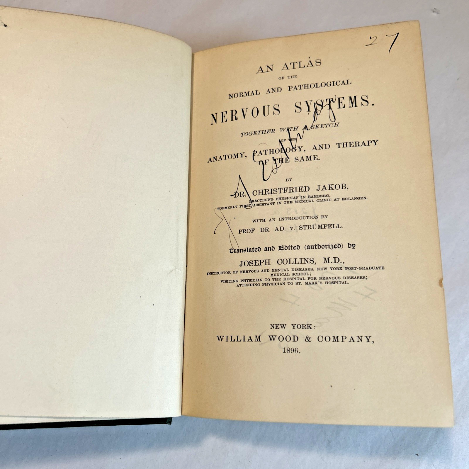 Atlas of Normal and Pathological Nervous Systems ~ 1896 ~ C. Jakob ~ Color Illus
