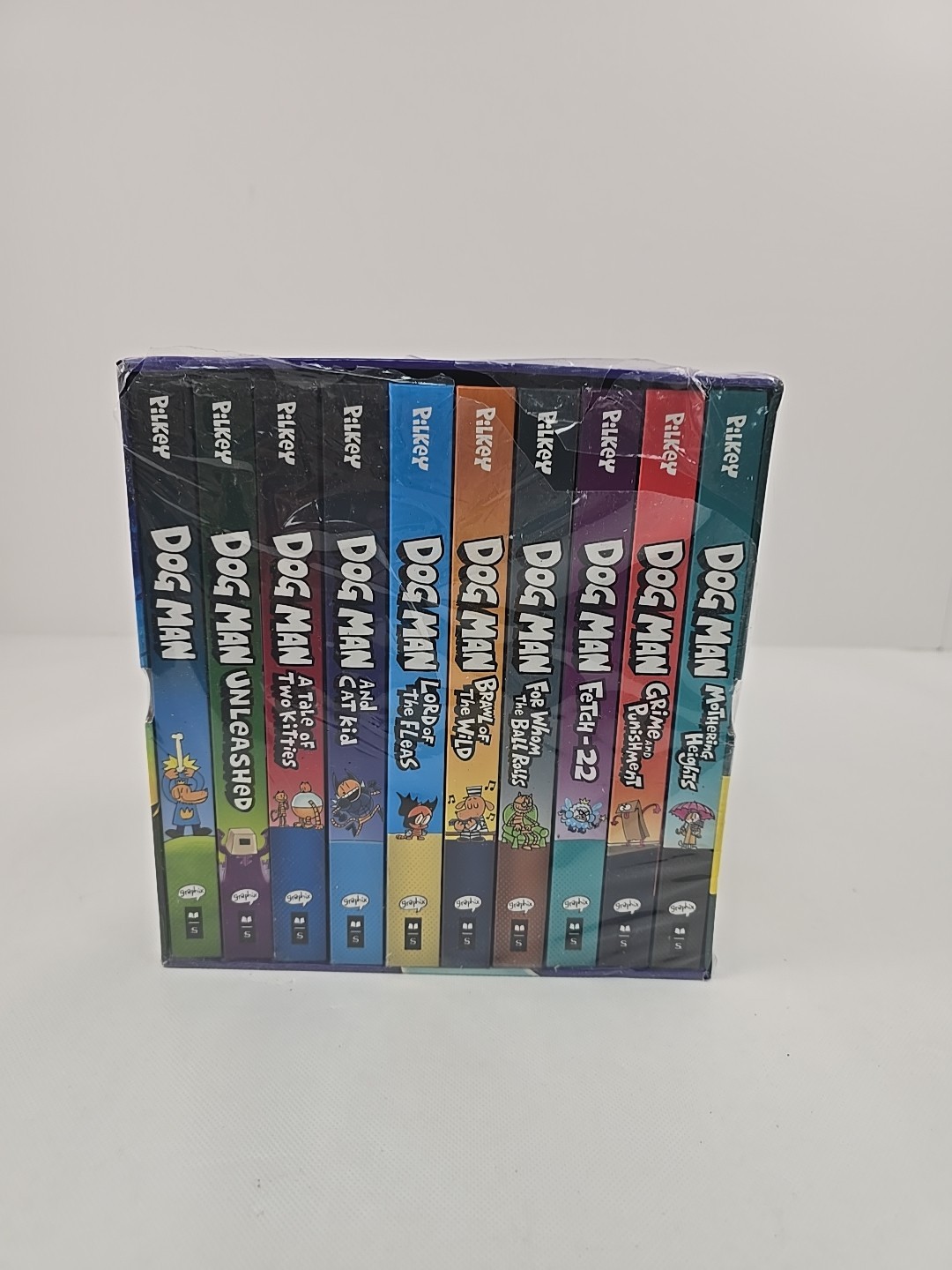 Graphix Dog Man Supa Buddies Mega Collection Boxed Set, First 10 Books,