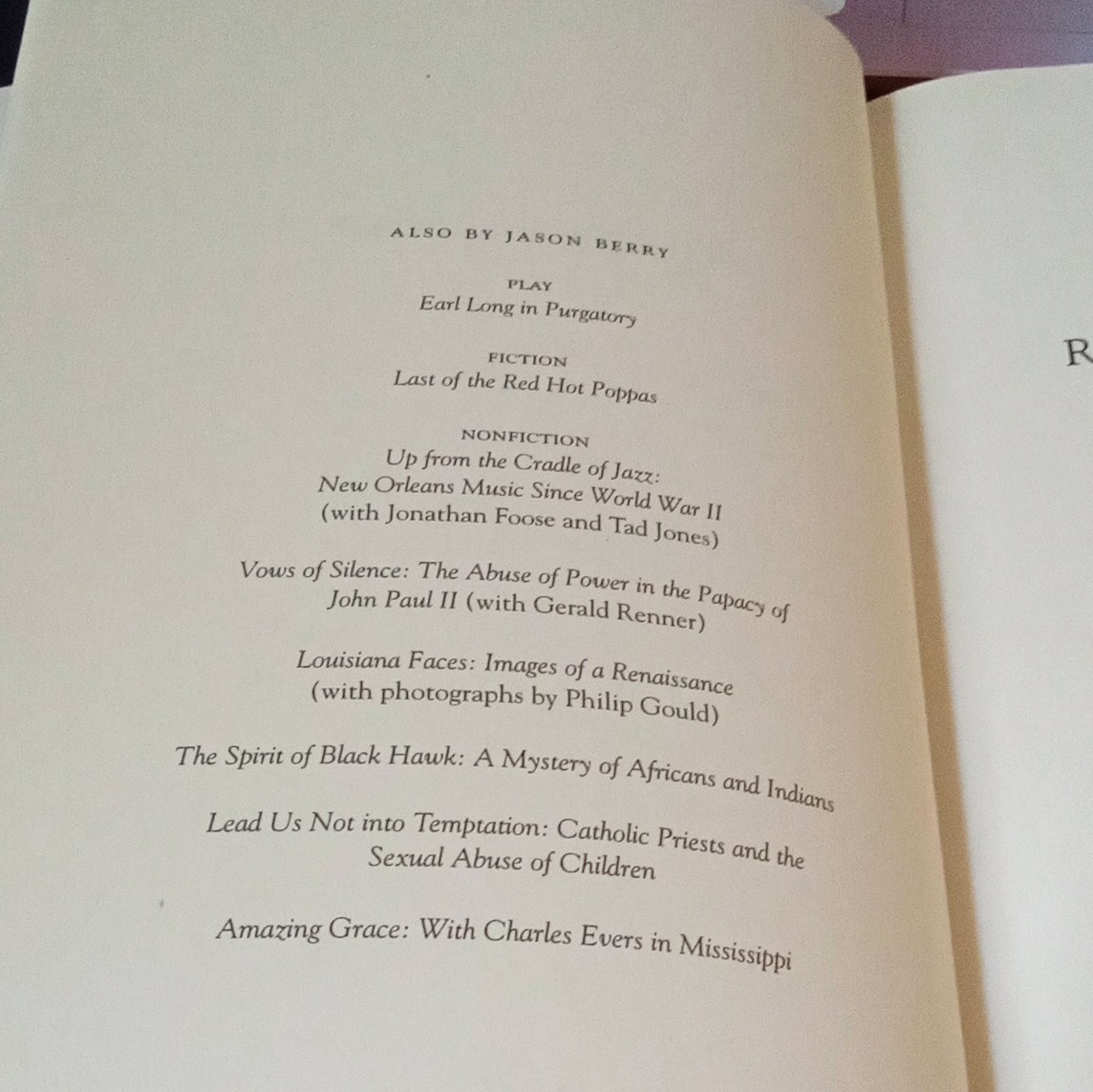 Jason Berry Render Unto Rome 2011 Crown/Archetype HC Dust Jacket 1st Ed.