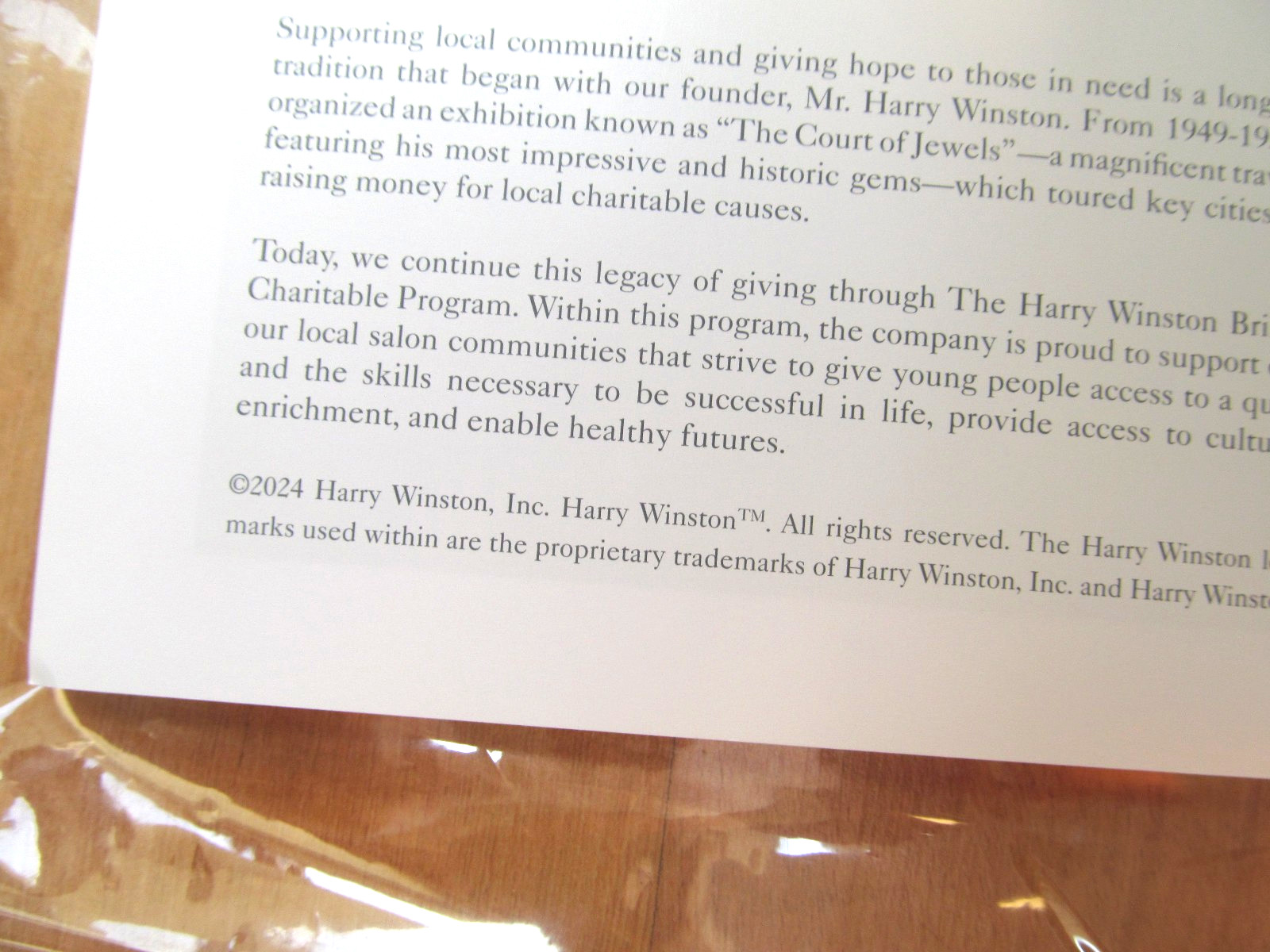 Harry Winston’s Catalog 2024 88 Pages