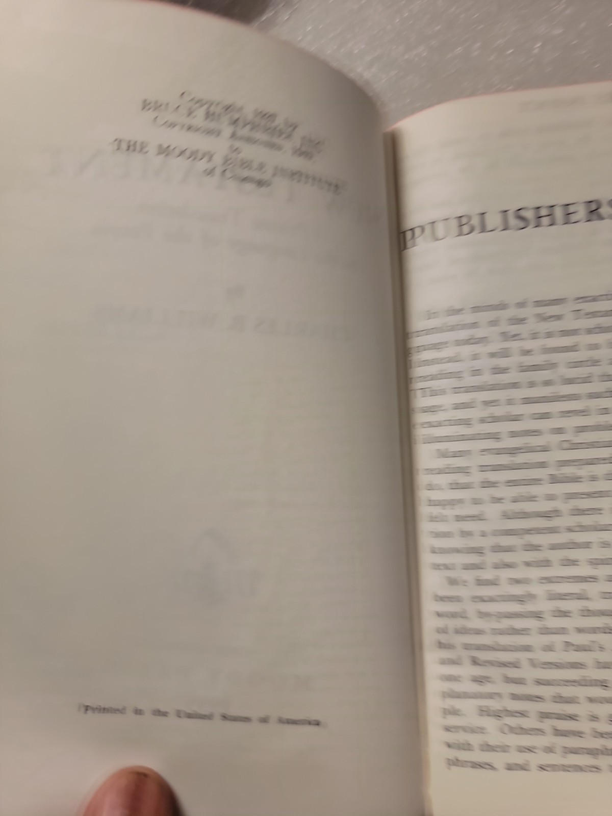 The New Testament A Translation in the Language of the People Charles B Williams