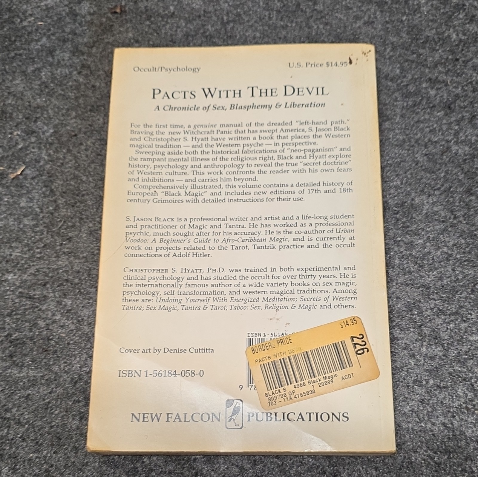 S. Jason Black & Christopher S. Hyatt Pacts With the Devil Occult Paperback