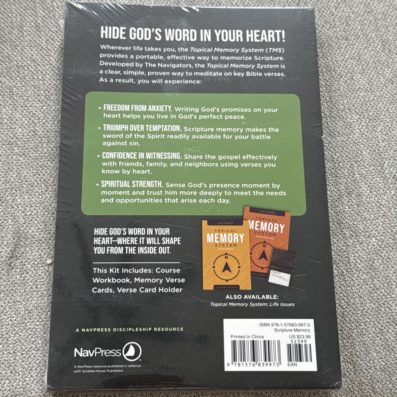 Topical Memory System: Hide God’s Word in Your Heart by Navigators – Scripture