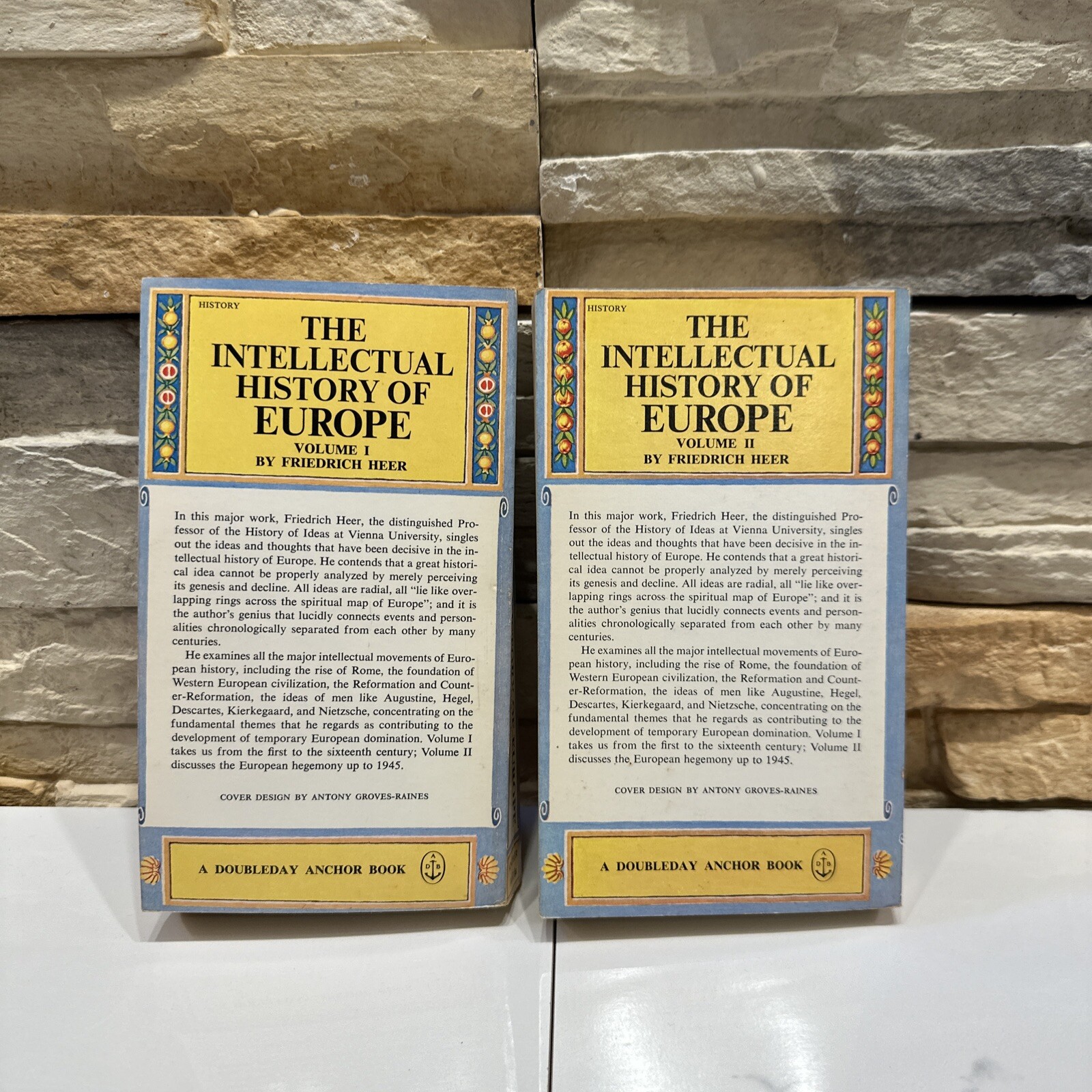 The Intellectual History of Europe Volume I & II Beginnings Of Western Thought