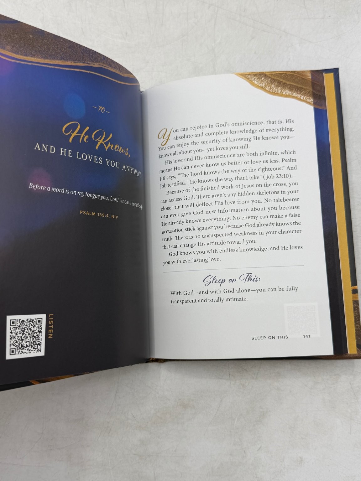 Sleep On This Dr. David Jeremiah 2023 Devotional Christian Hardcover Turning