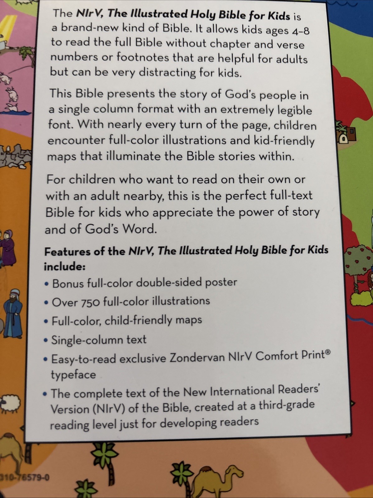 NIrV, The Illustrated Holy Bible for Kids, Hardcover, Full Color, Comfort – GOOD