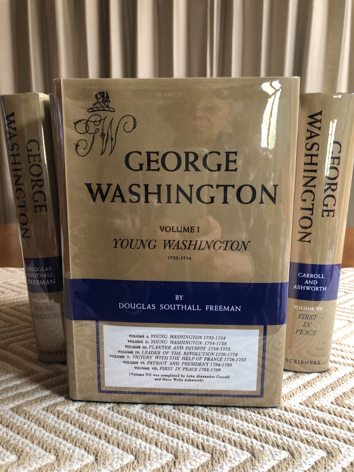 GEORGE WASHINGTON 7 Volume Set Douglas Southall Freeman „FIRST EDITION“