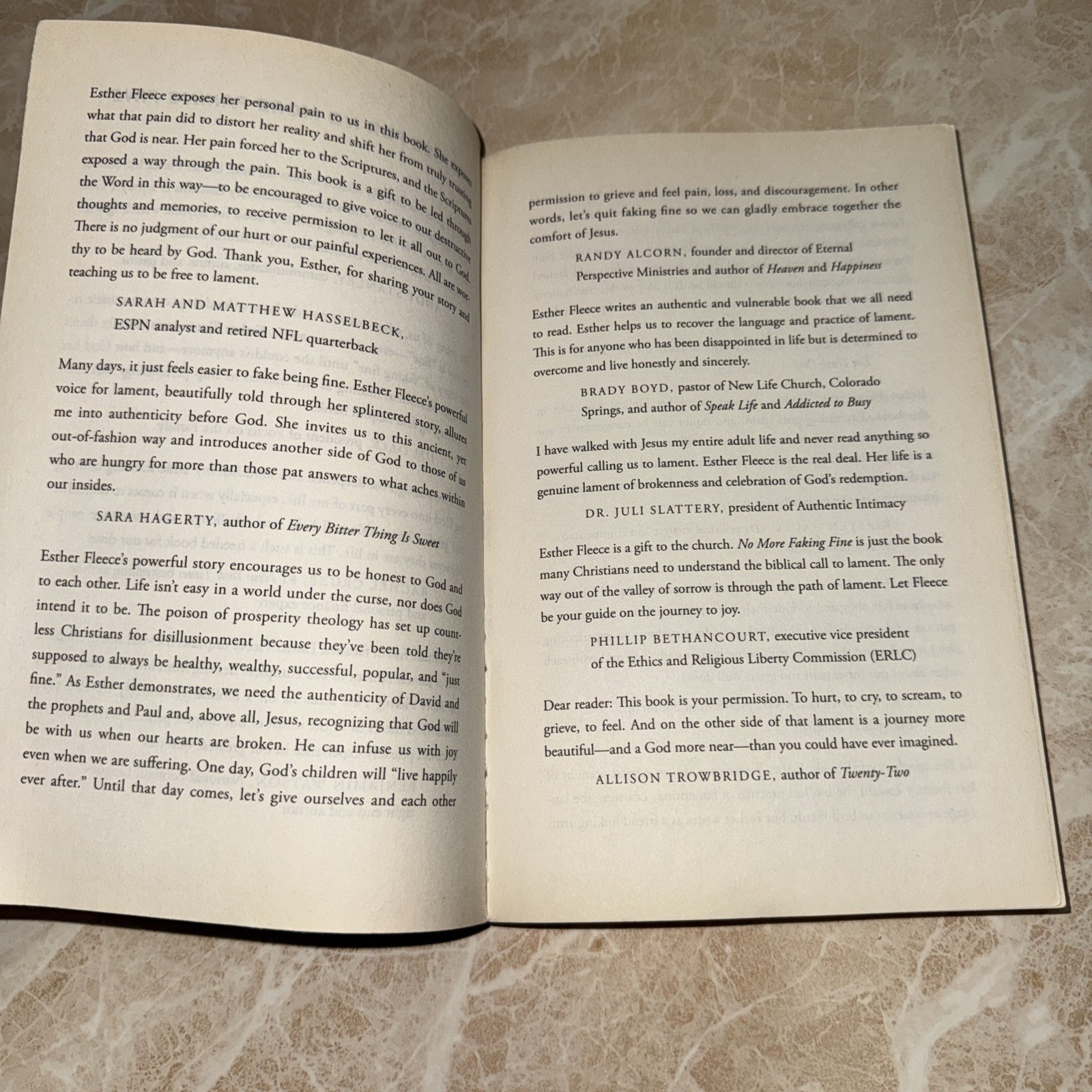 No More Faking Fine : Ending the Pretending by Louie Giglio and Esther Fleece
