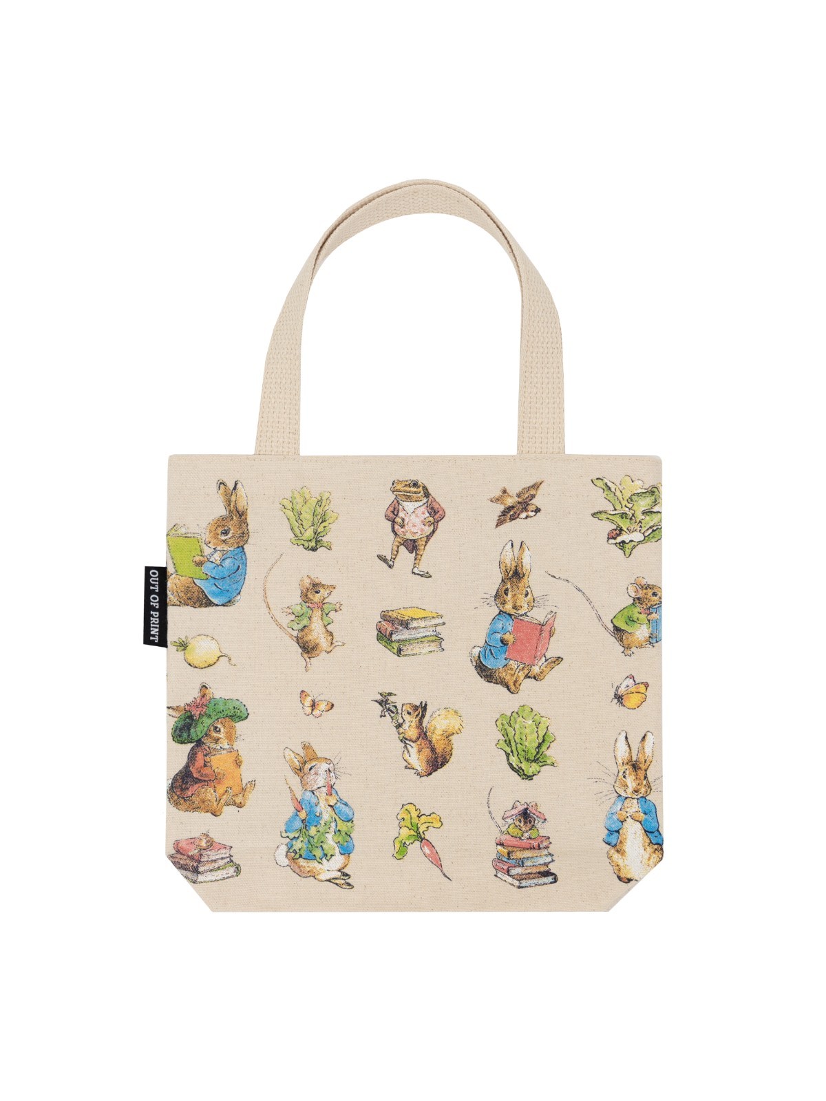 Peter Rabbit Pattern Mini Tote 10.5″ W x 10.5″ H 100% Cotton Canvas