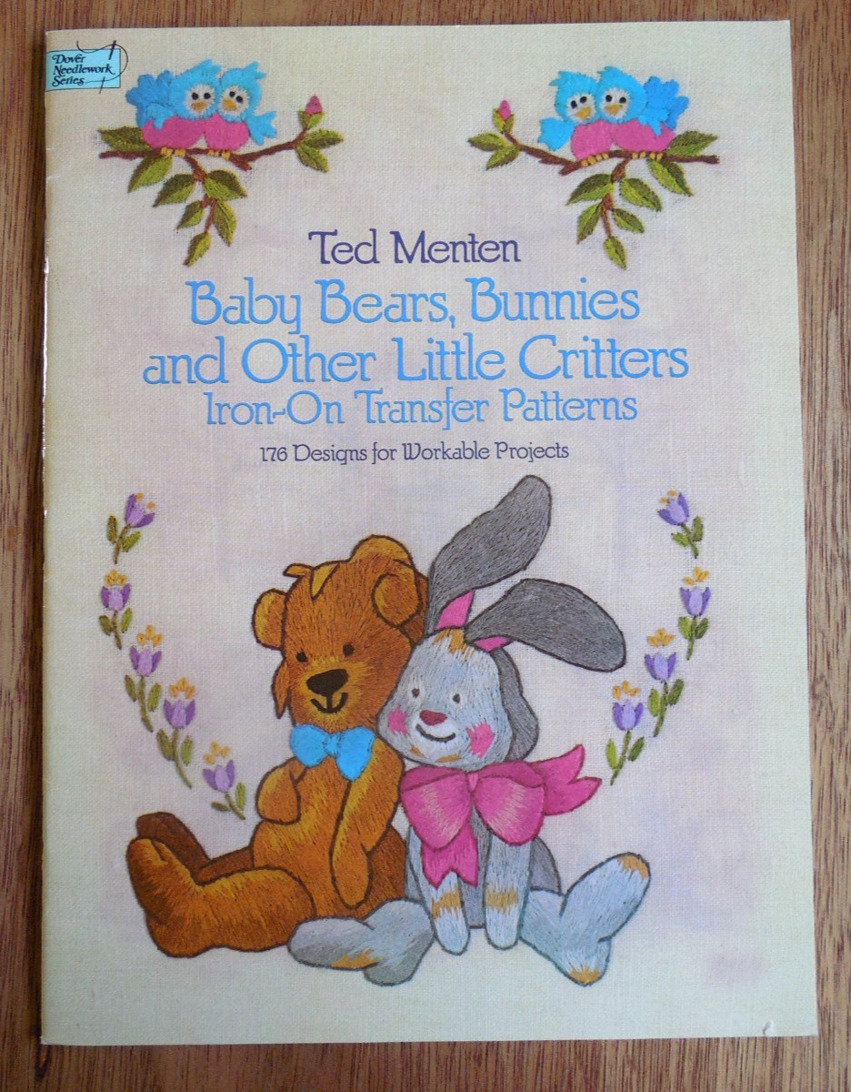 Dover Needlework Iron-On Transfers Booklet „Baby Bears*Bunnies & Other Critters
