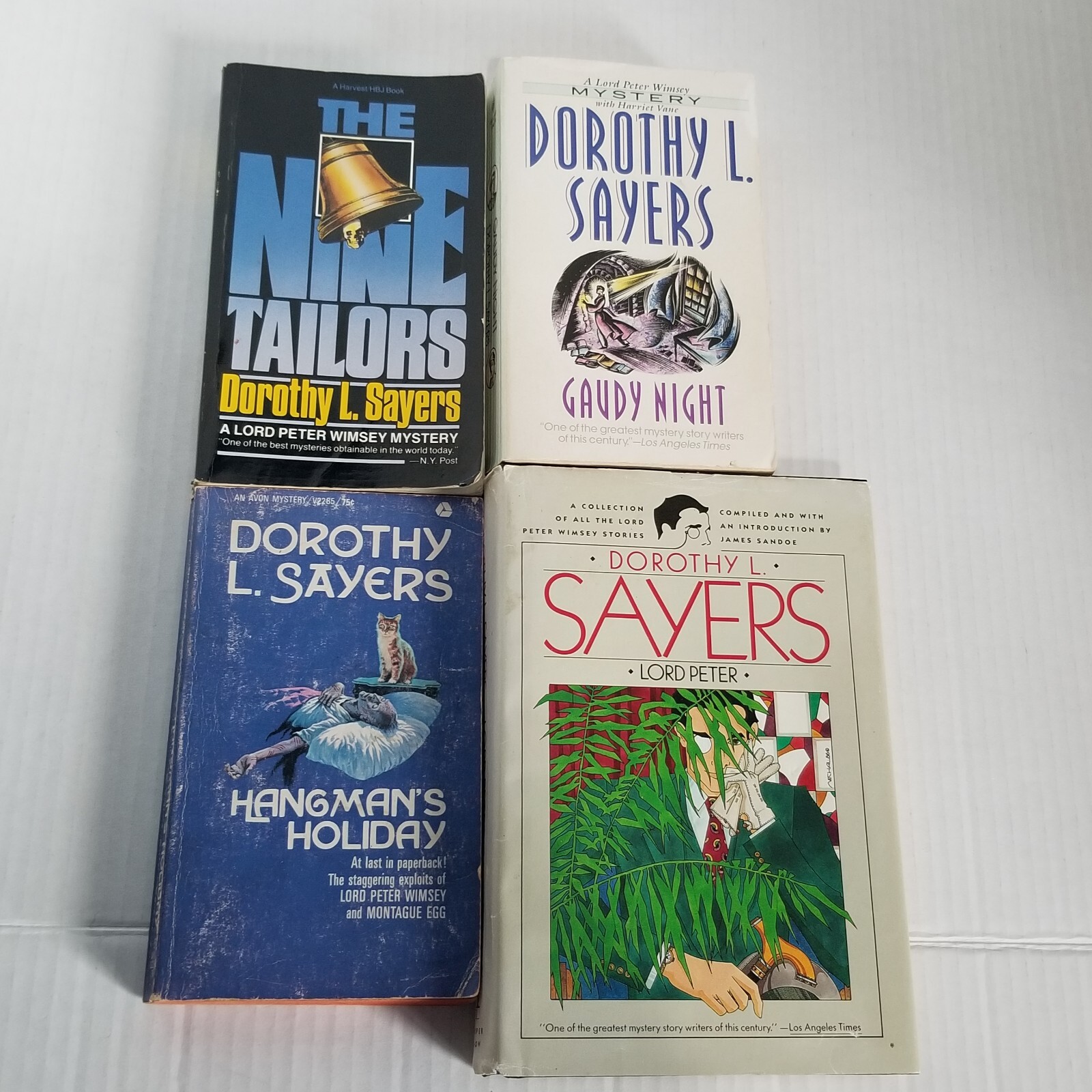 Dorothy Sayers LORD PETER Wimsey Lot Gaudy Night Nine Tailors Hangmans Holiday