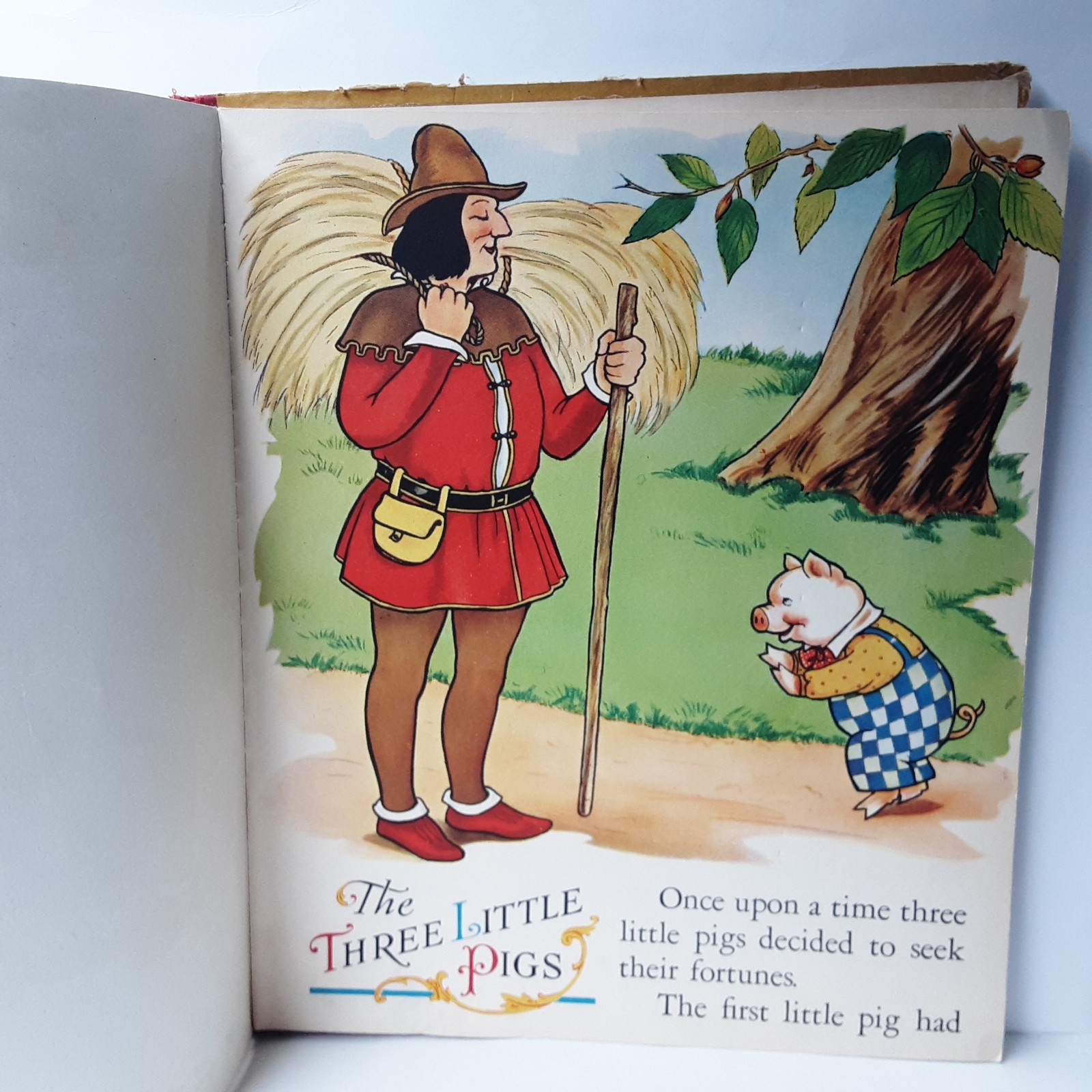 Vintage THREE FAMOUS STORIES Three Little Kittens Three Bears Three Pigs 1941
