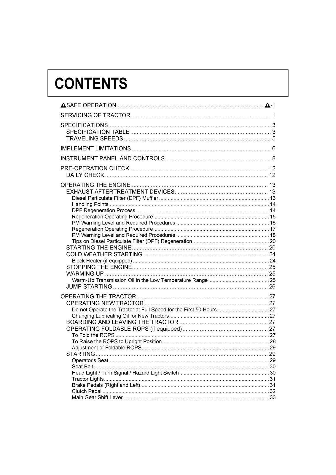 KUBOTA MX4800 MX5200 MX5800 OPERATORS MANUAL – WIRE FIXED – RUGGED COVERS