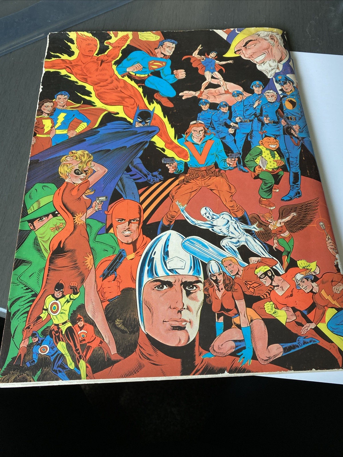 VTG 1972 HISTORY OF COMICS 2 STERANKO SUPERGRAPHICS CAPT AMERICA FURY