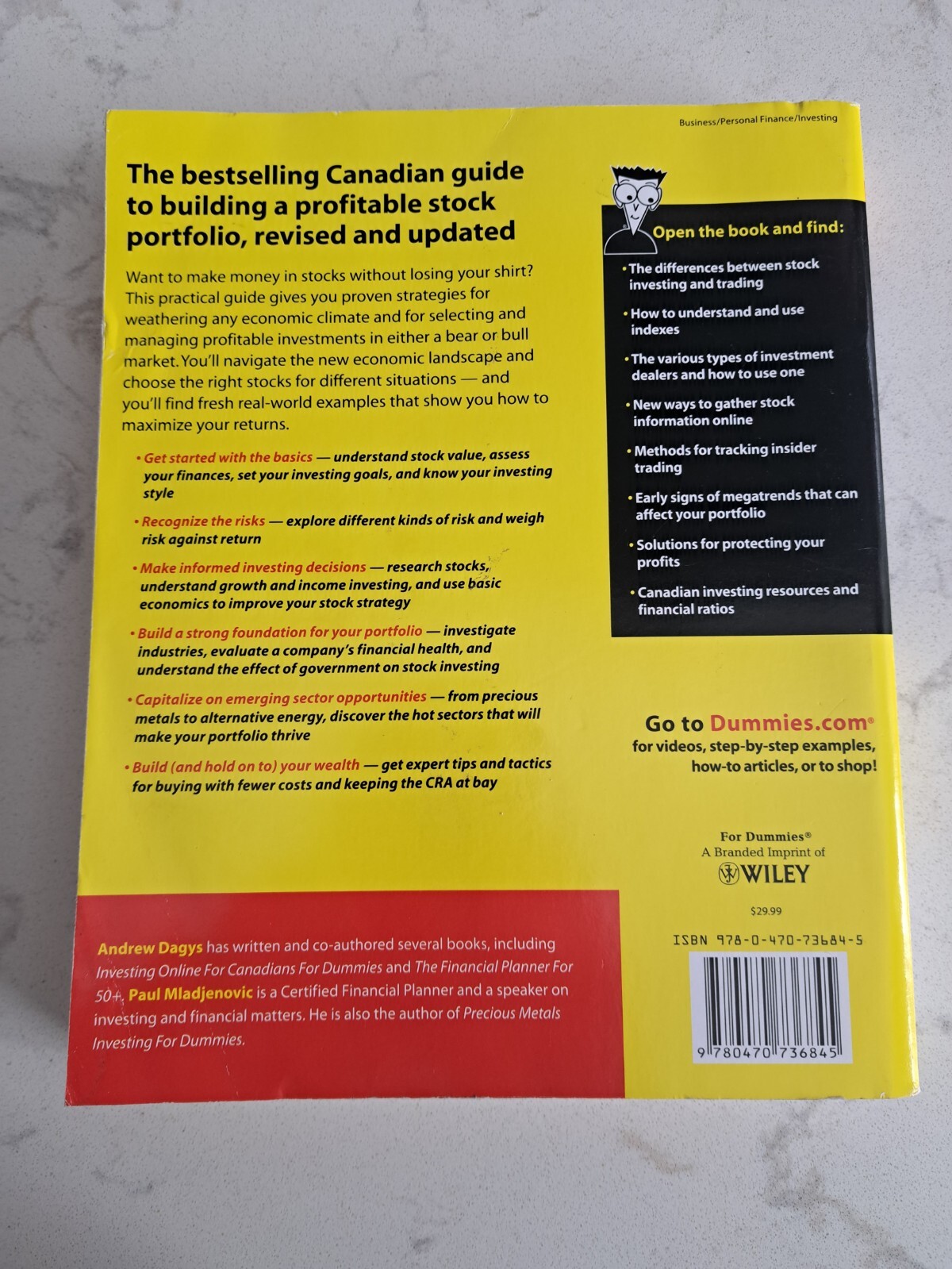 Stock investing for Canadians for dummies! 3rd Edition! FREE SHIPPING!!!