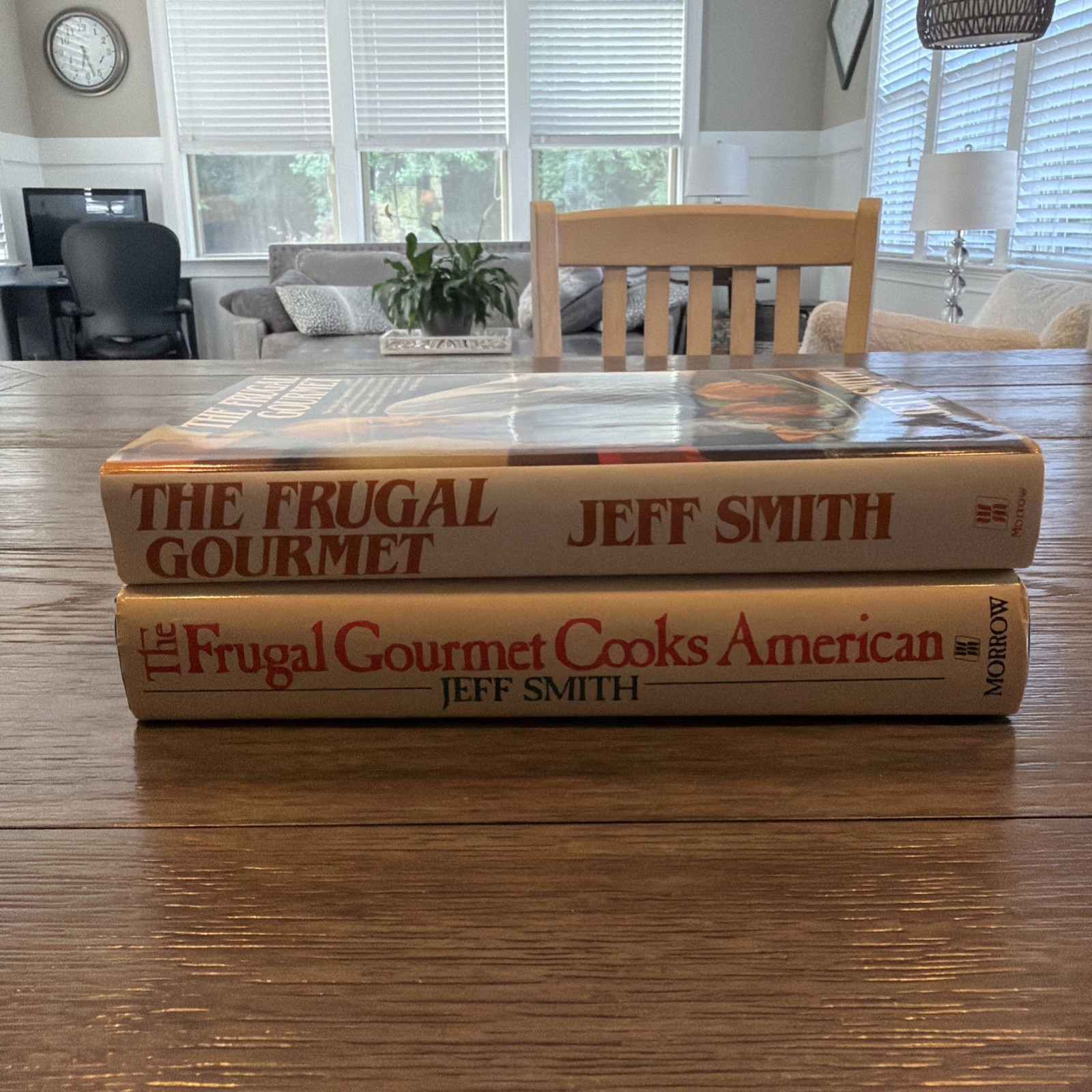 The Frugal Gourmet by Jeff Smith Cookbooks Lot Of 2 Hardcover With Dust Jacket