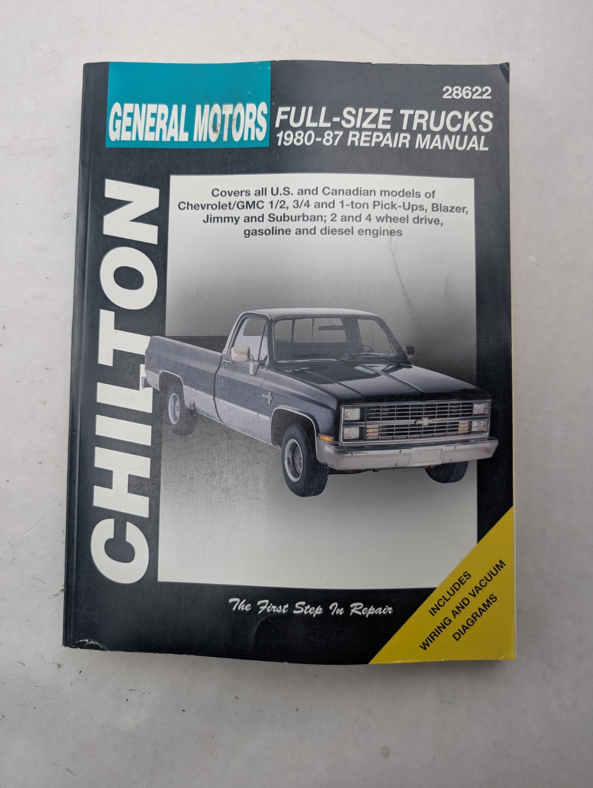 Chilton Repair Manual 28622 W/ Wiring Diagram For GM Full-Size Trucks 1980-1987