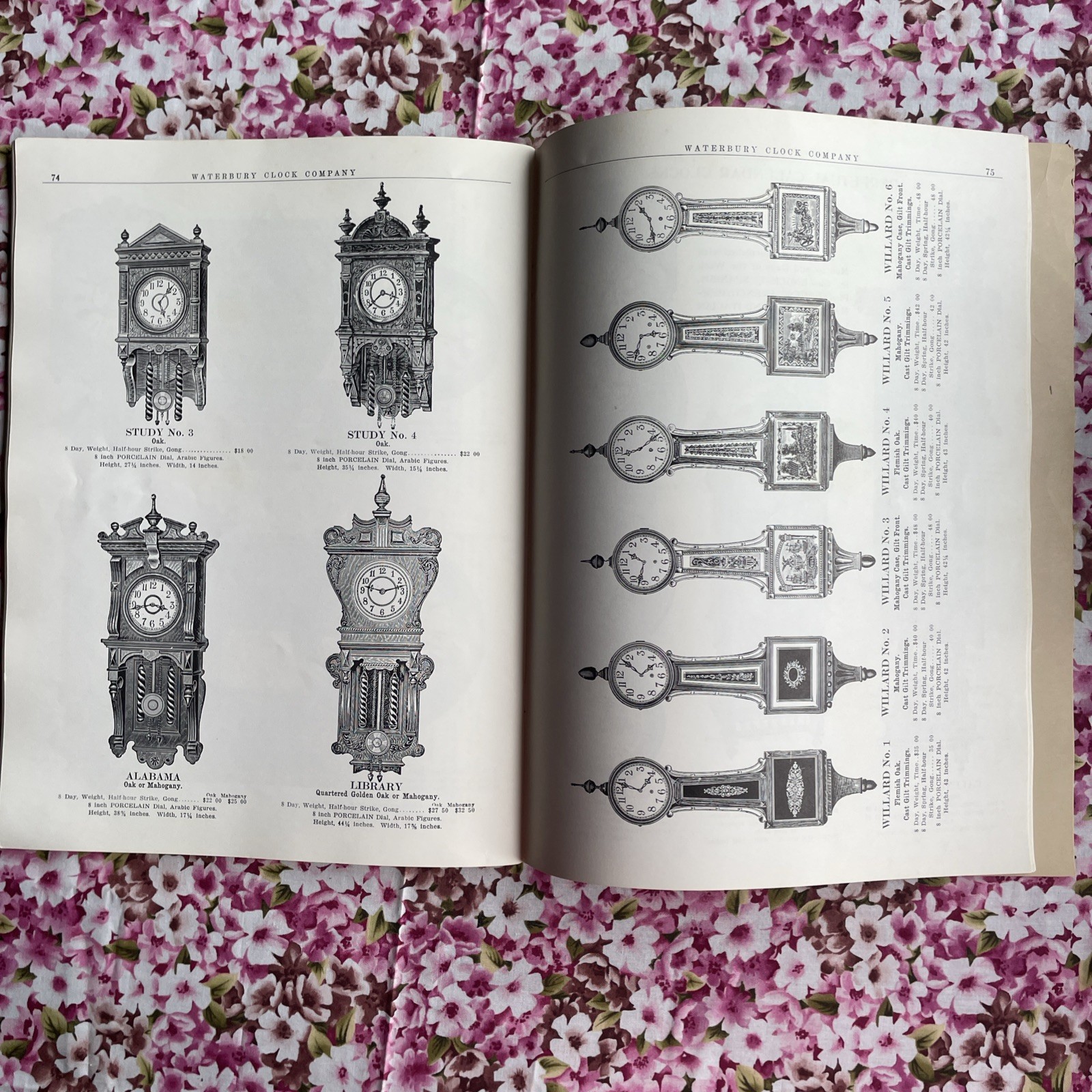 Waterbury Clocks Company ~ Catalogue No. 154 1908-1909 (PB Reprint 88 Pages)