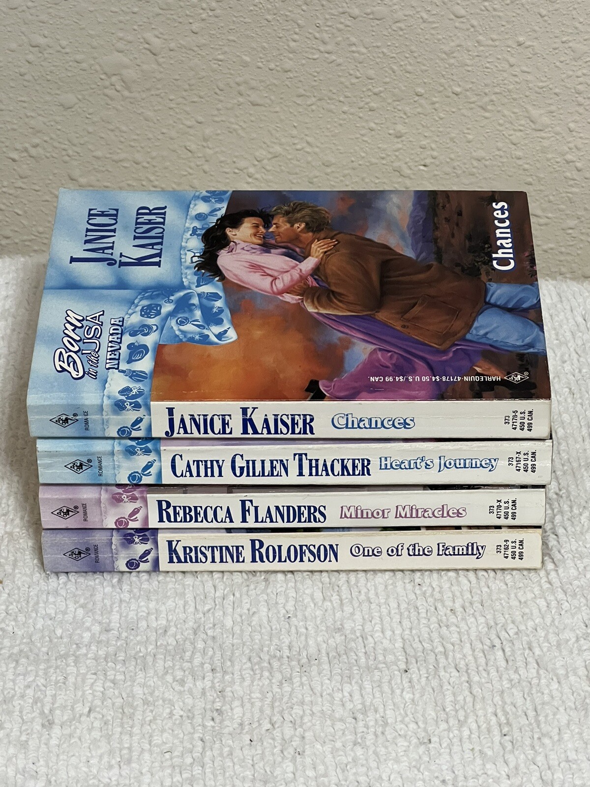 Harlequin Born In The USA Romance Series Lot 4 Paperback Books