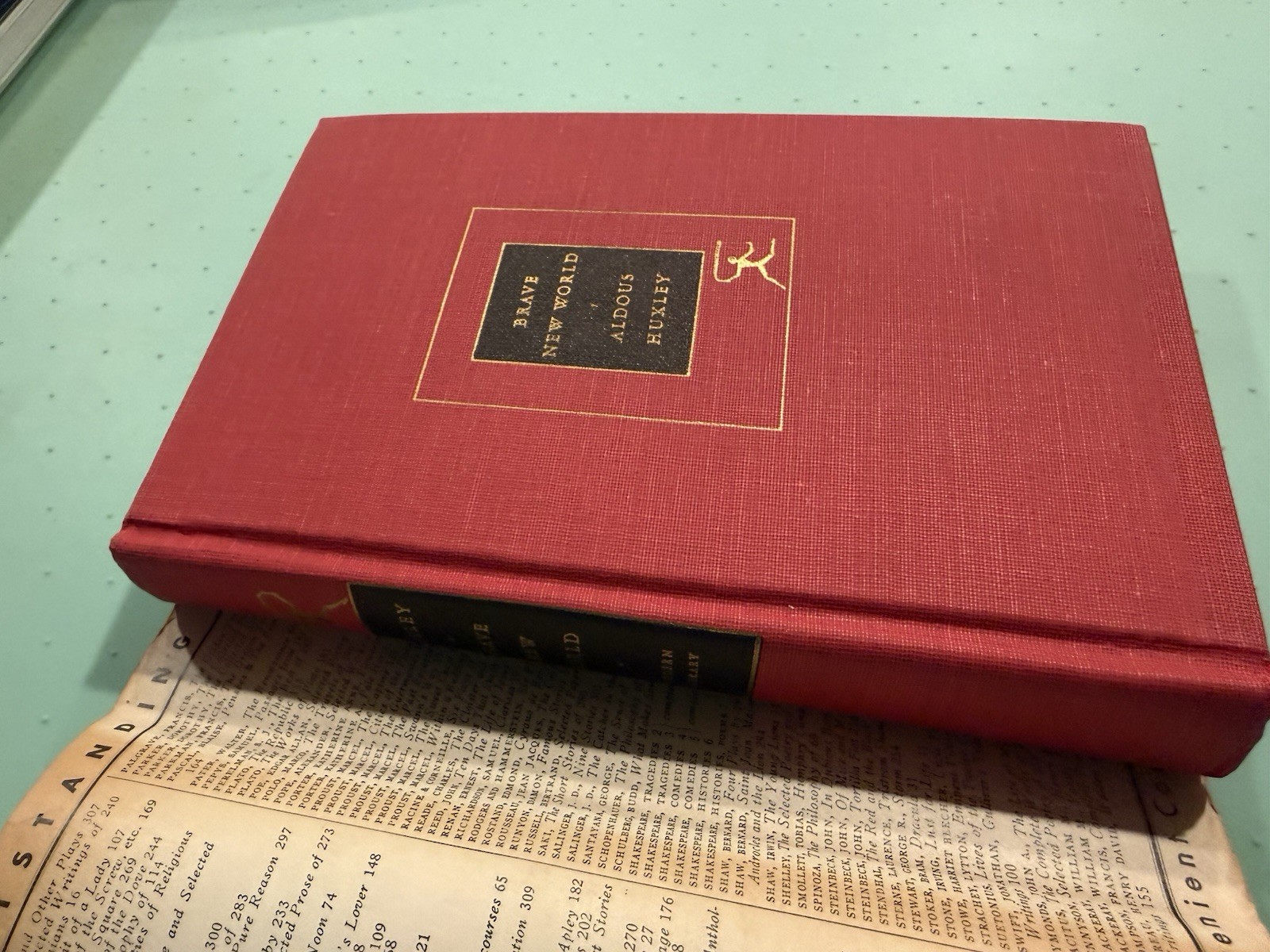 1946 Brave New World by Aldous Huxley – Modern Library Edition HB DJ