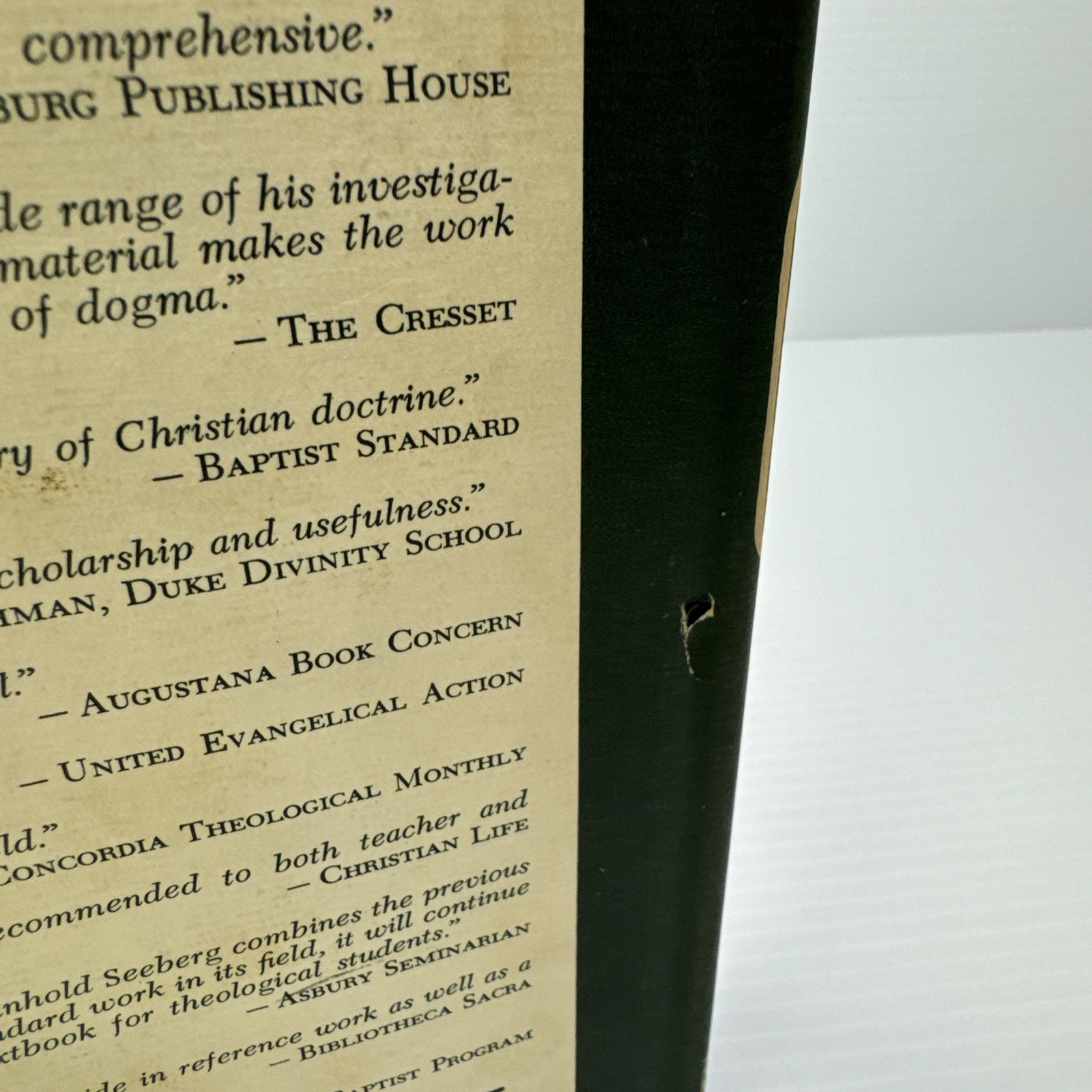 Textbook of the History of Doctrines Reinhold Seeberg Vol. 1 HC Baker Book House