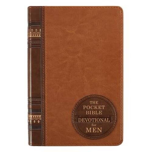 Pocket Bible Devotional for Men – Leather Bound By Christian Art Gifts – GOOD