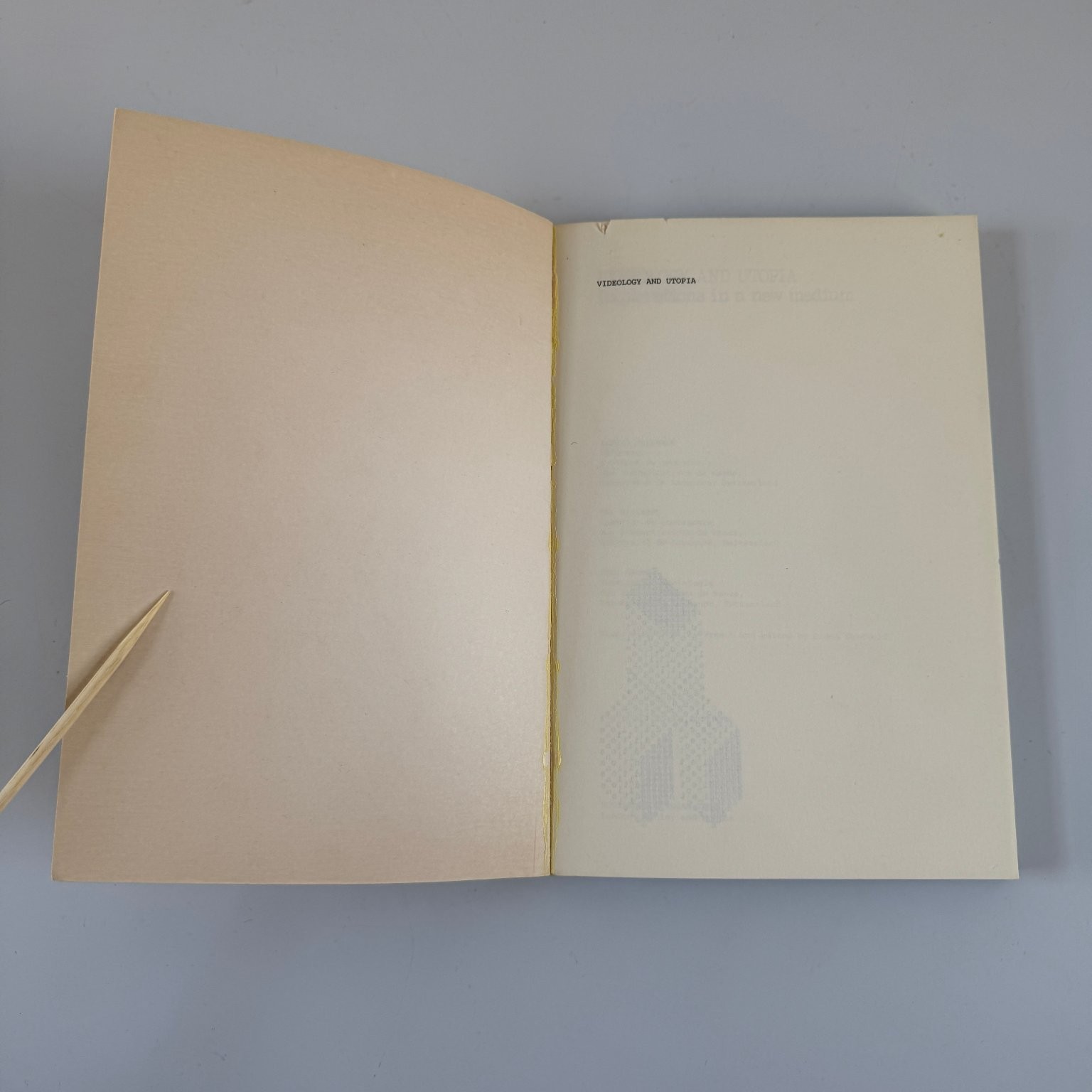 Videology and Utopia Willener Milliard Ganty 1976 First Edition Routledge