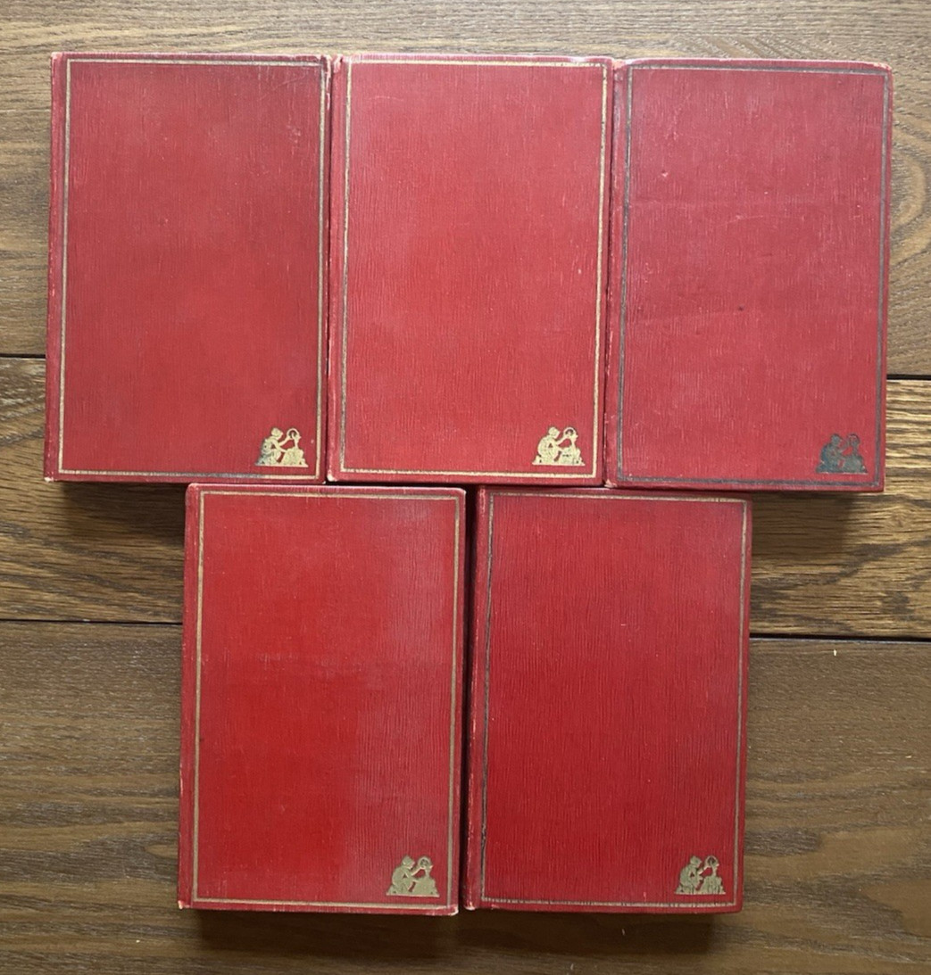 1909 Best of World Classics Funk & Wagnalls Lot of 5 Red Books